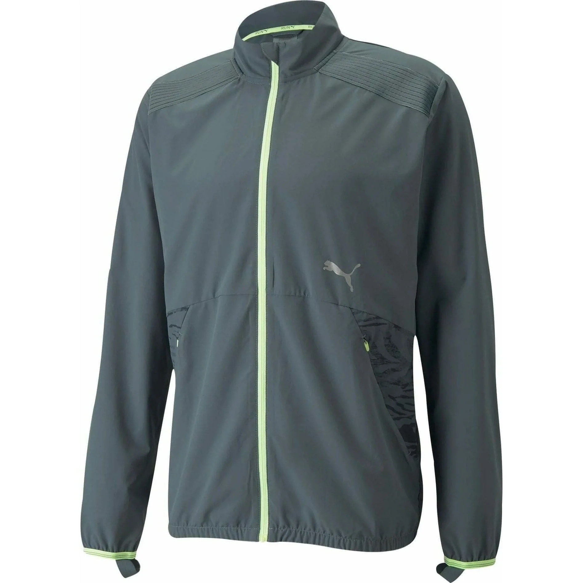 Puma Ultraweave S FSTR Mens Running Jacket - Grey - Image 5