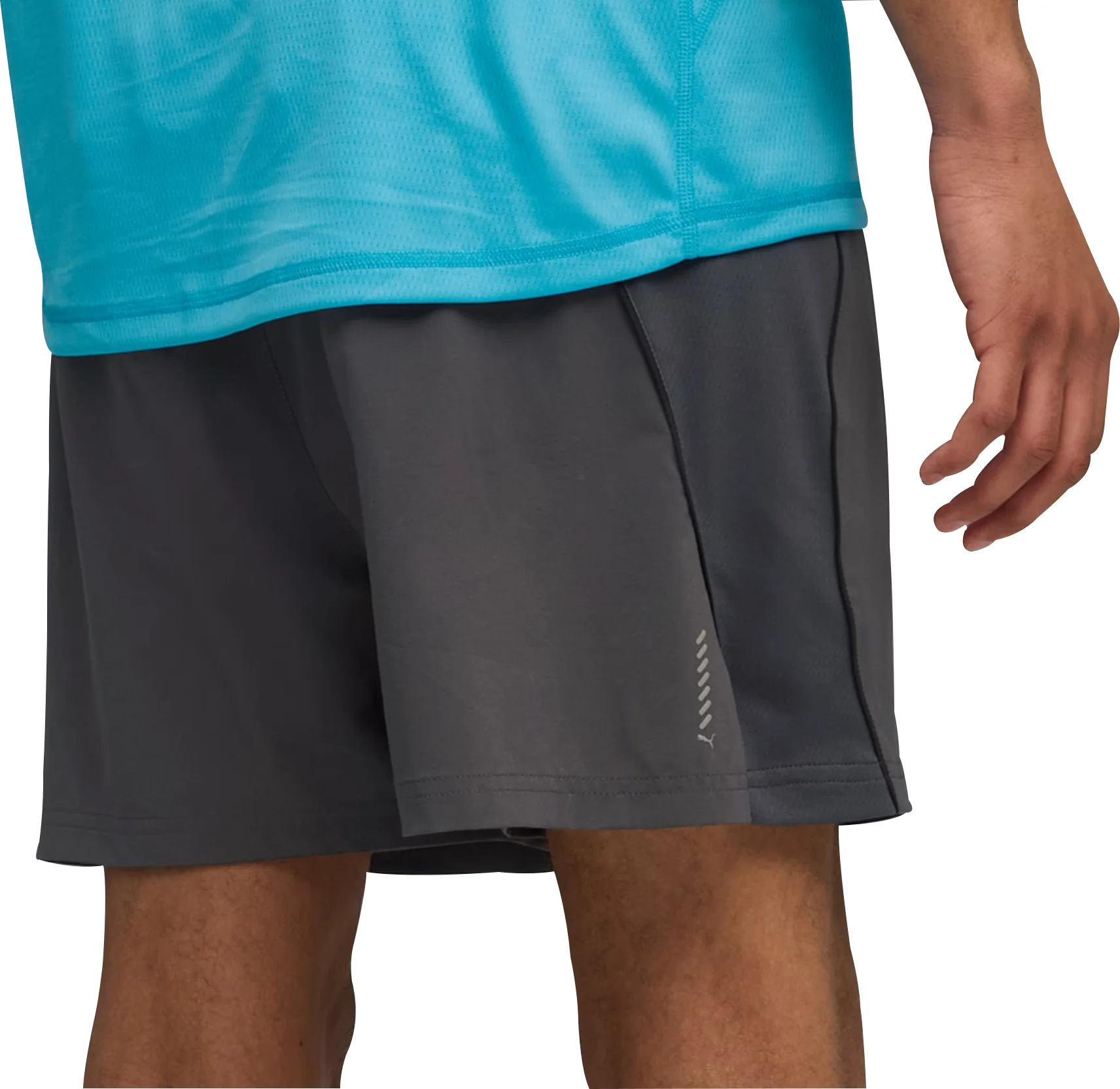 Puma Velocity 5 Inch Mens Running Shorts - Grey - Image 2