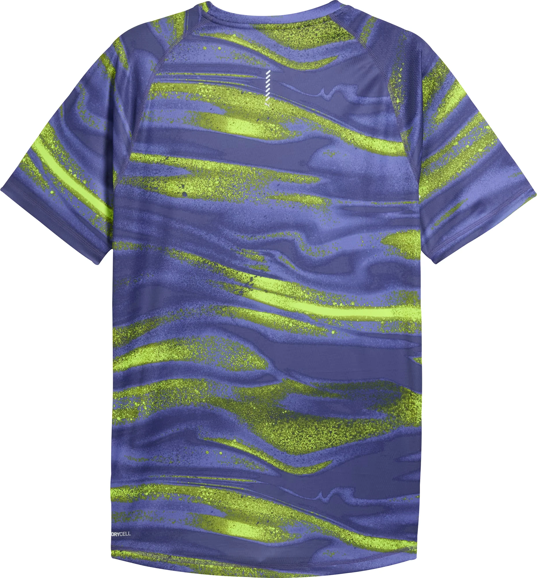 Puma Velocity All Over Print Short Sleeve Mens Running Top - Blue - Image 4