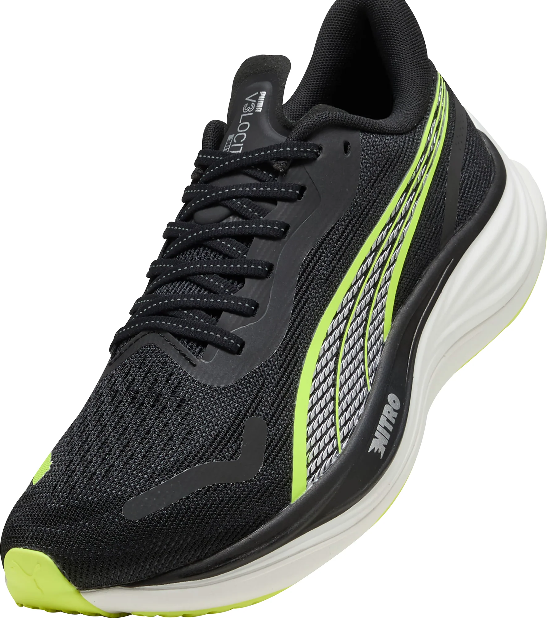 Puma Velocity Nitro 3 Mens Running Shoes - Black - Image 7