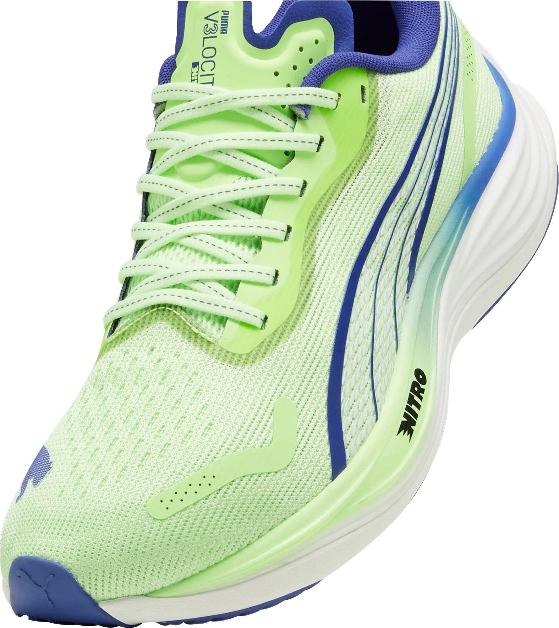 Puma Velocity Nitro 3 Mens Running Shoes - Green - Image 7