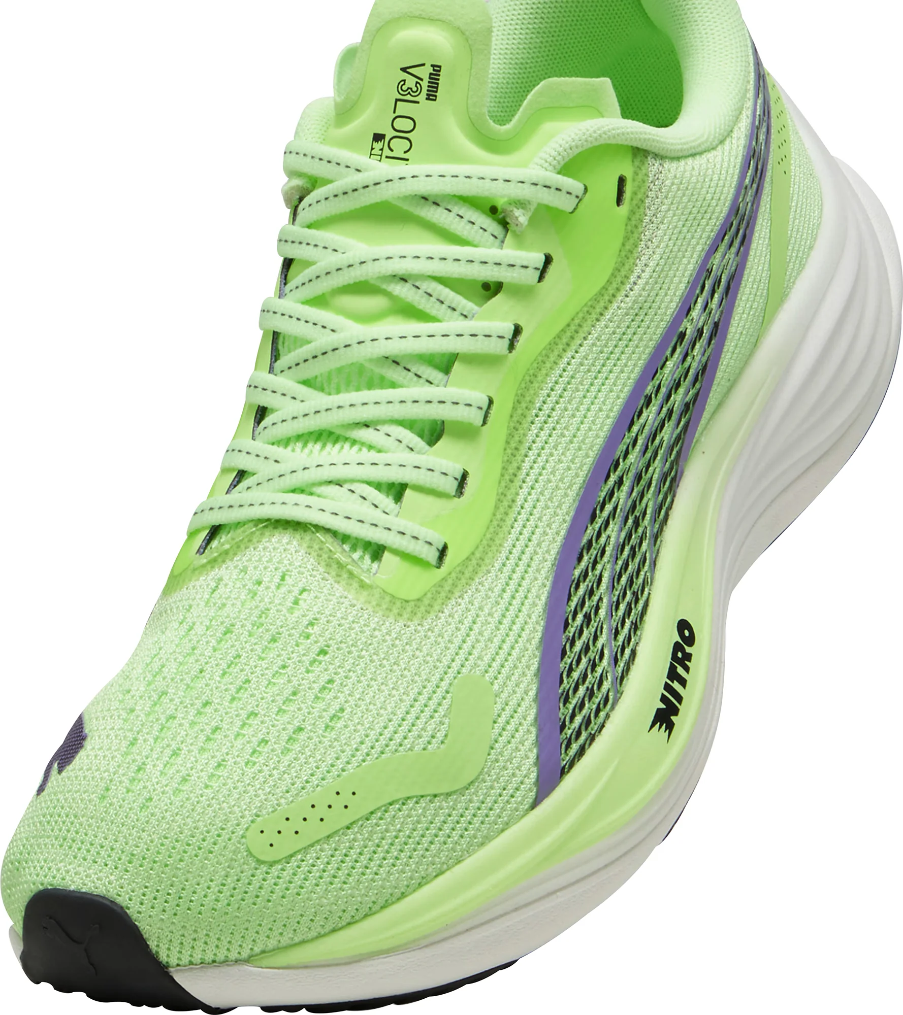 Puma Velocity Nitro 3 Womens Running Shoes - Green - Image 7