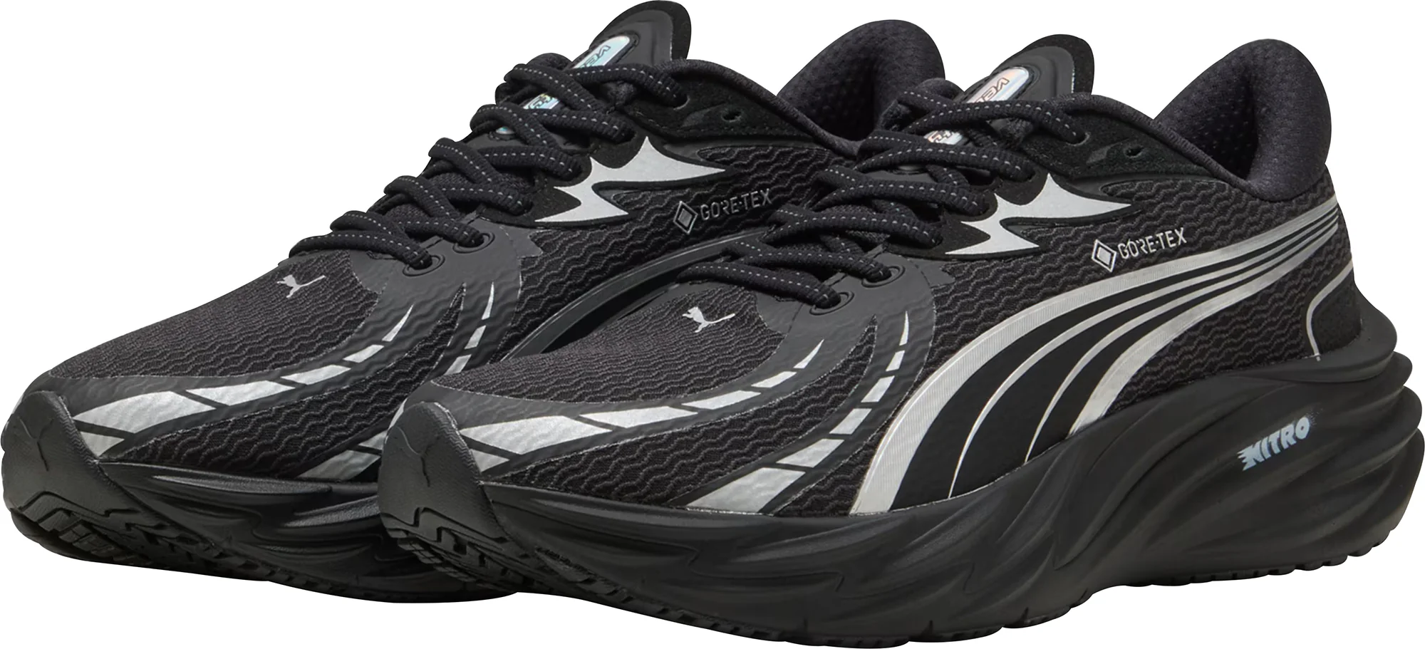 Puma Velocity Nitro 4 GORE-TEX Mens Running Shoes - Black - Image 5