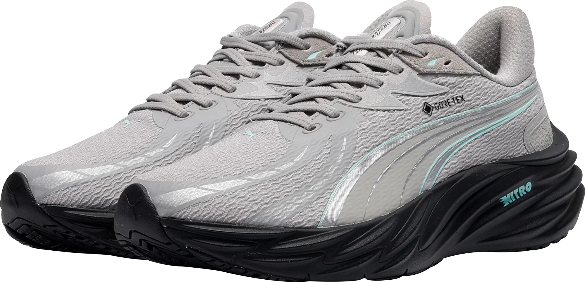 Puma Velocity Nitro 4 GORE-TEX Mens Running Shoes - Grey - Image 5