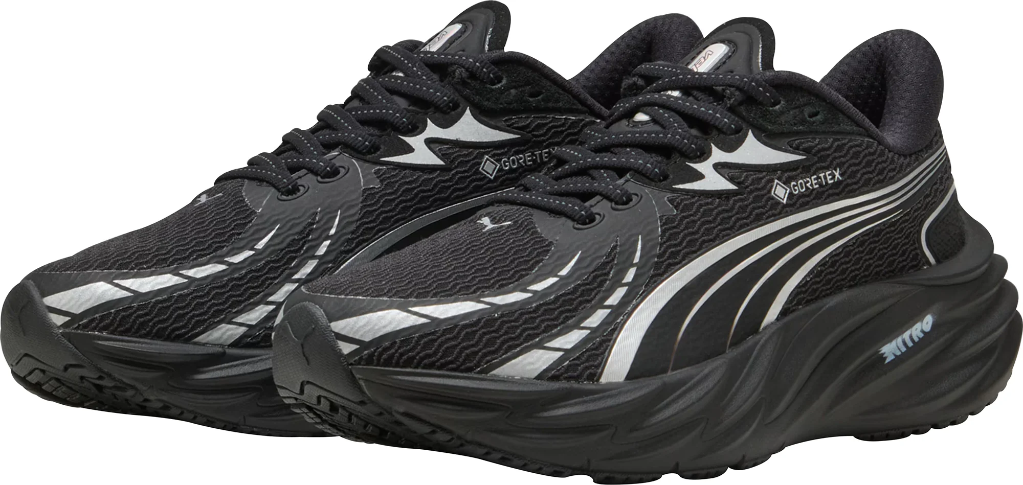 Puma Velocity Nitro 4 GORE-TEX Womens Running Shoes - Black - Image 5