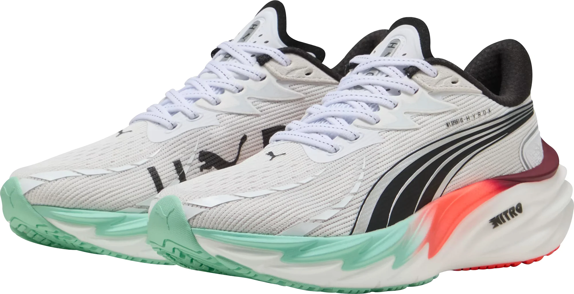 Puma Velocity Nitro 4 HYROX Womens Running Shoes - White - Image 5