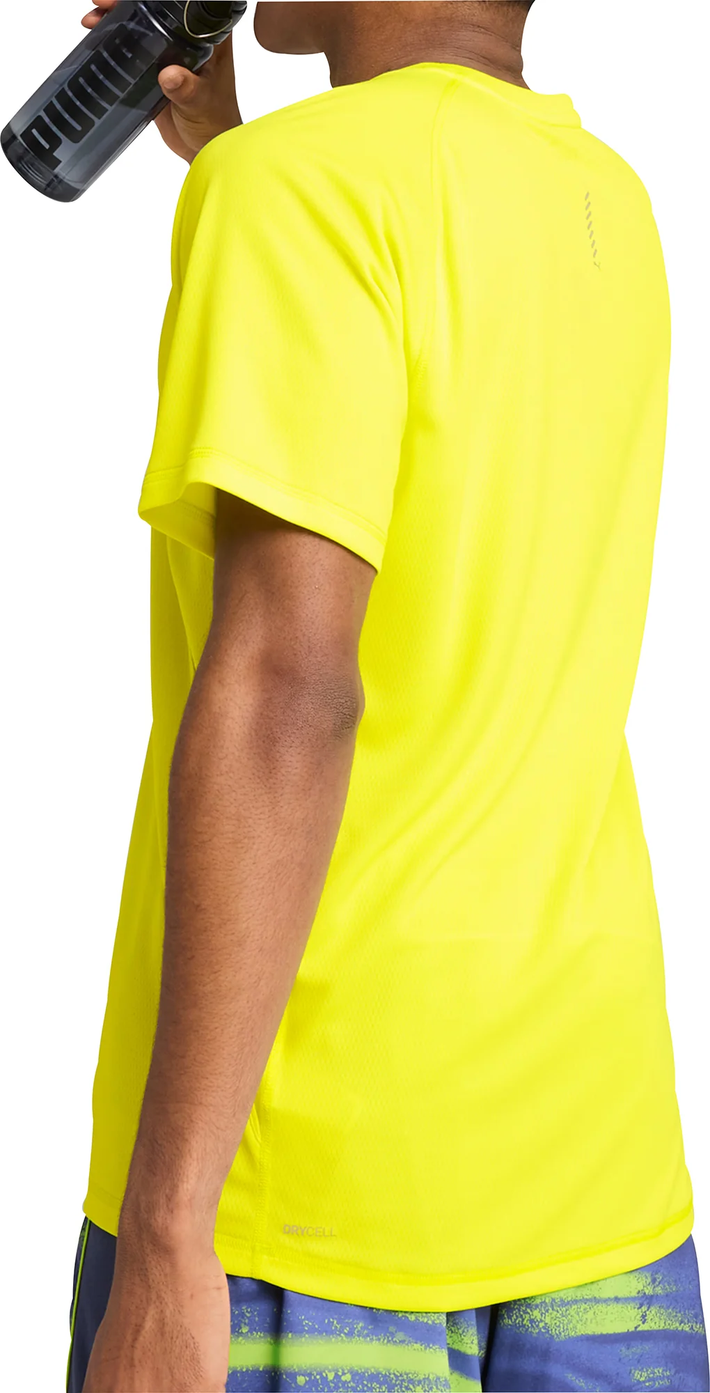Puma Velocity Short Sleeve Mens Running Top - Yellow - Image 2