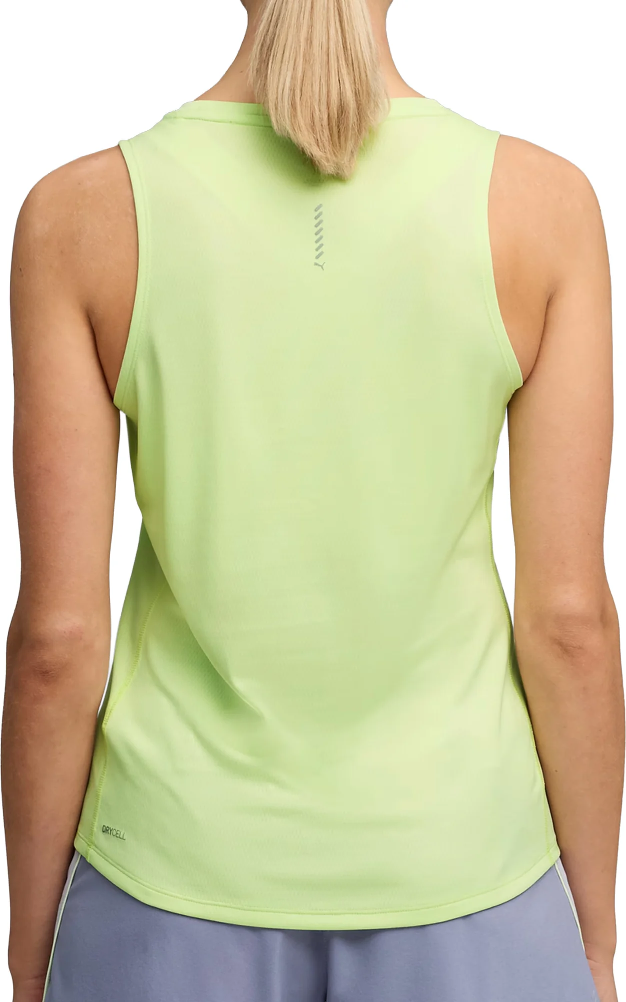 Puma Velocity Womens Running Vest Tank Top - Green - Image 2