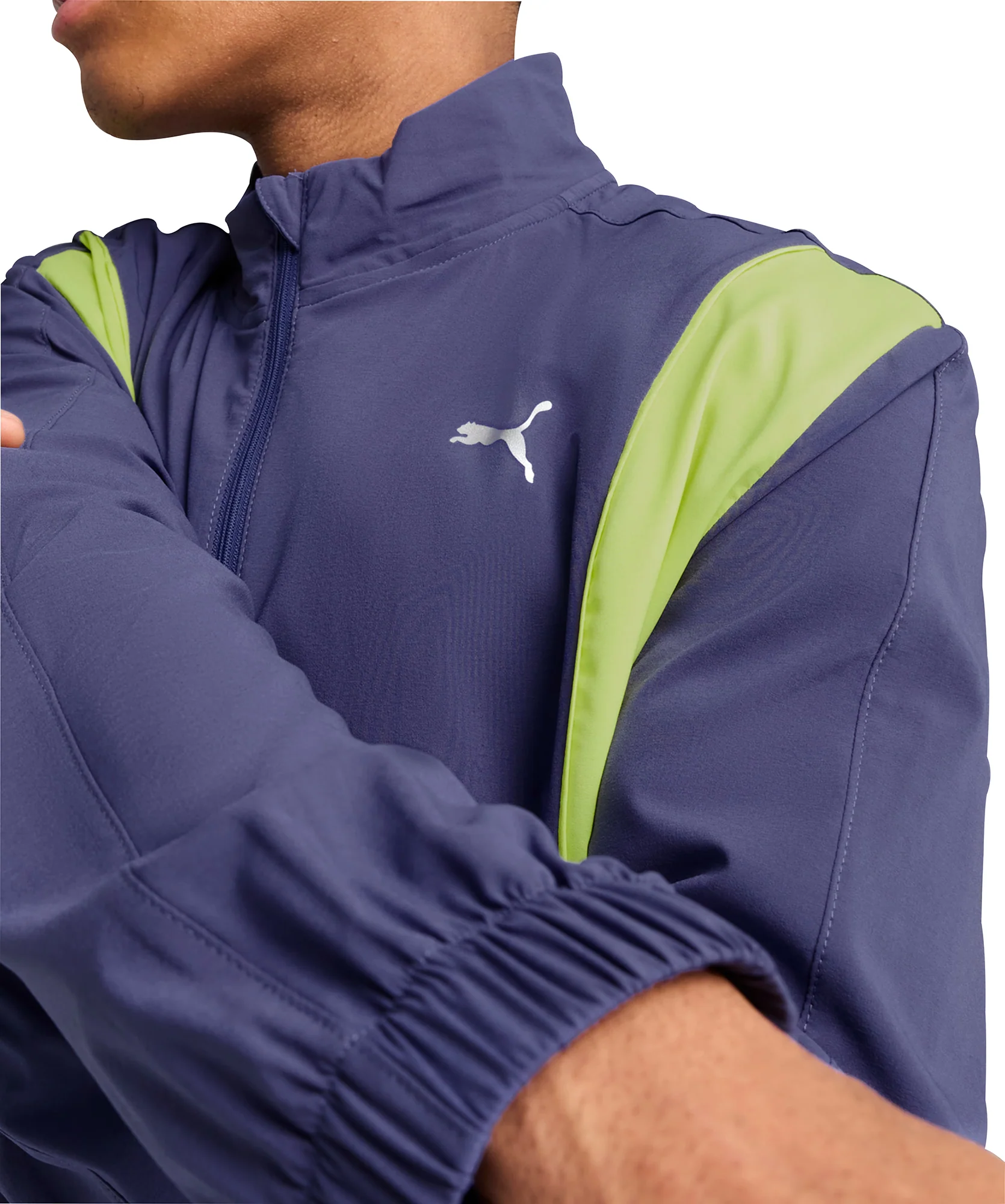 Puma Velocity Woven Mens Running Jacket - Blue - Image 4