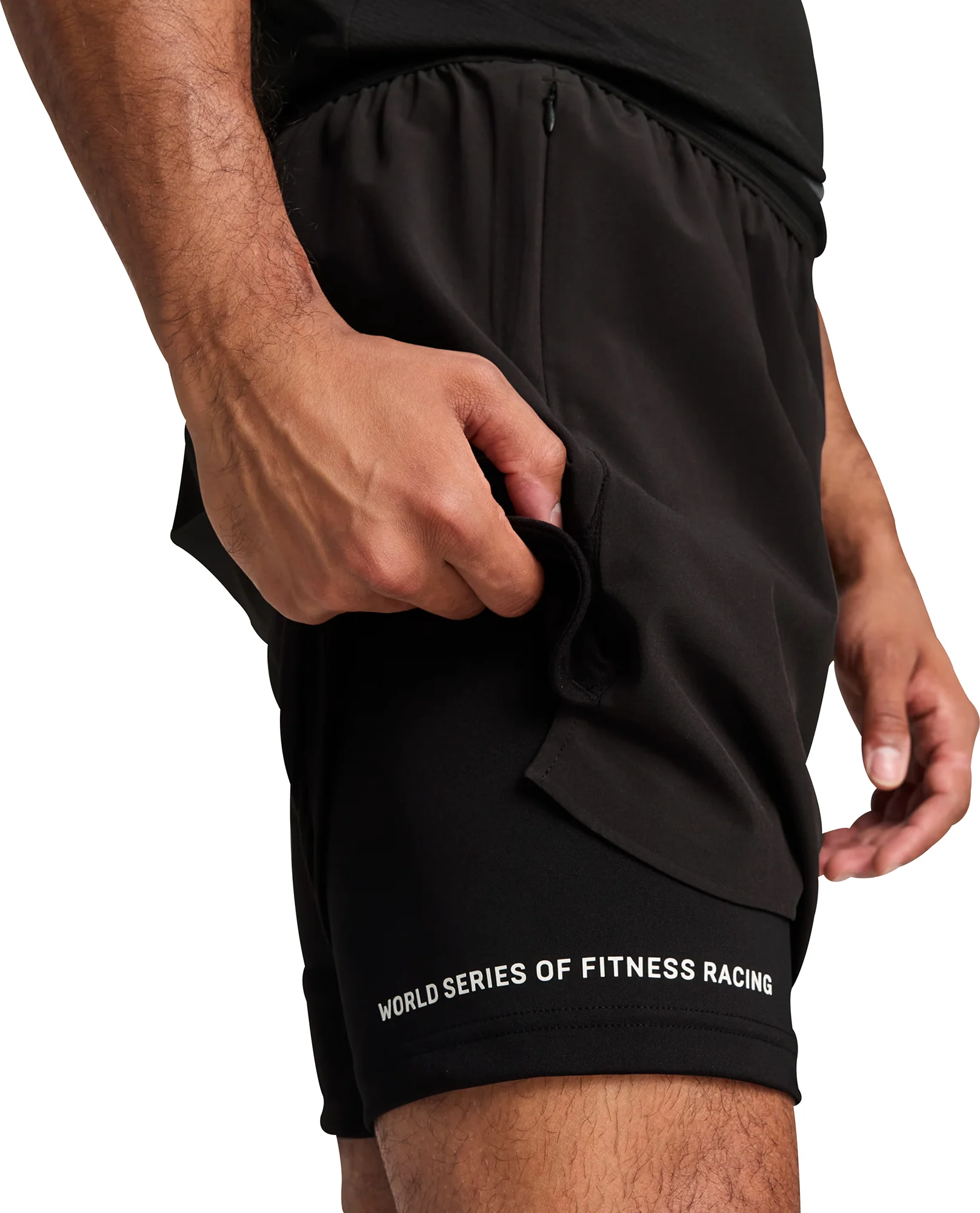 Puma X HYROX 2 In 1 Mens Training Shorts - Black - Image 4