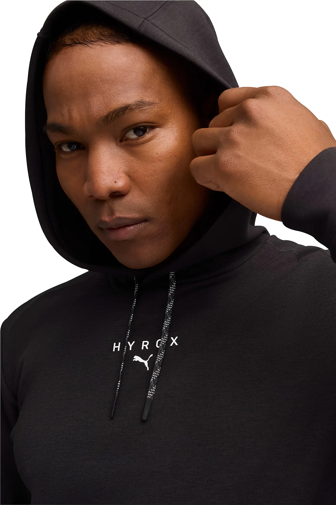 Puma X HYROX Cloudspun Mens Training Hoody - Black - Image 3