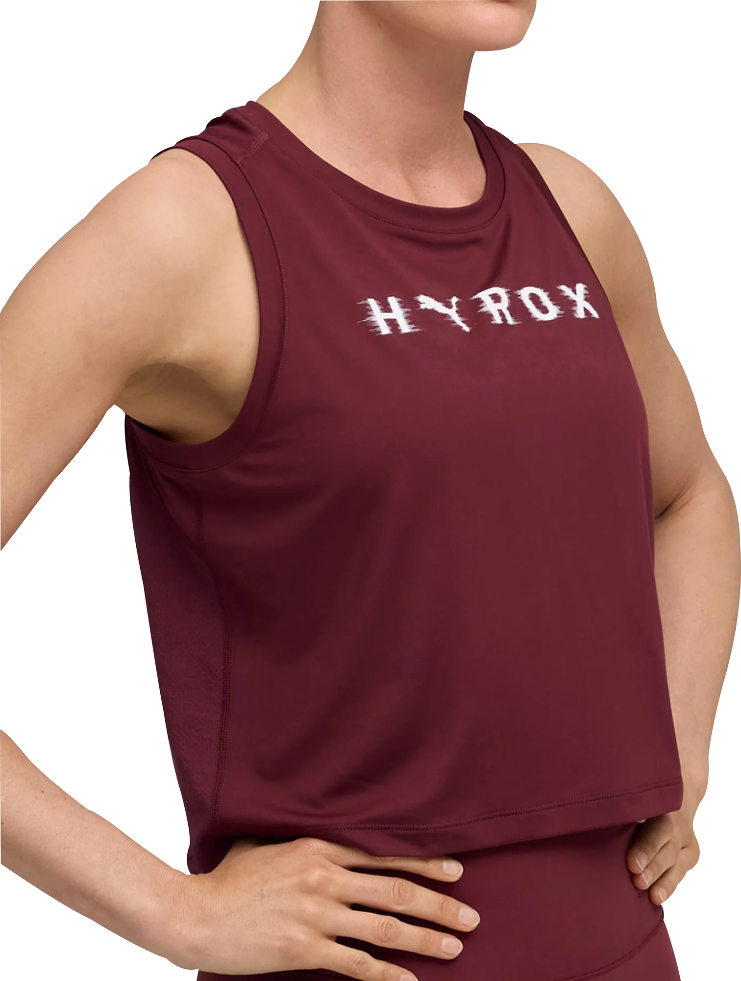 Puma X HYROX Cloudspun ThermoAdapt Womens Training Crop Top - Red