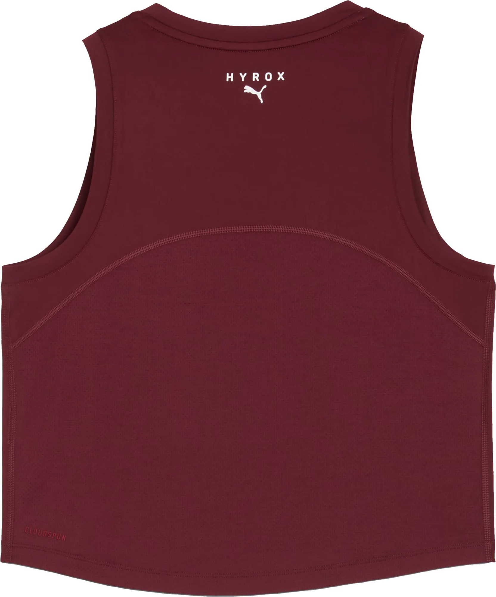 Puma X HYROX Cloudspun ThermoAdapt Womens Training Crop Top - Red - Image 4