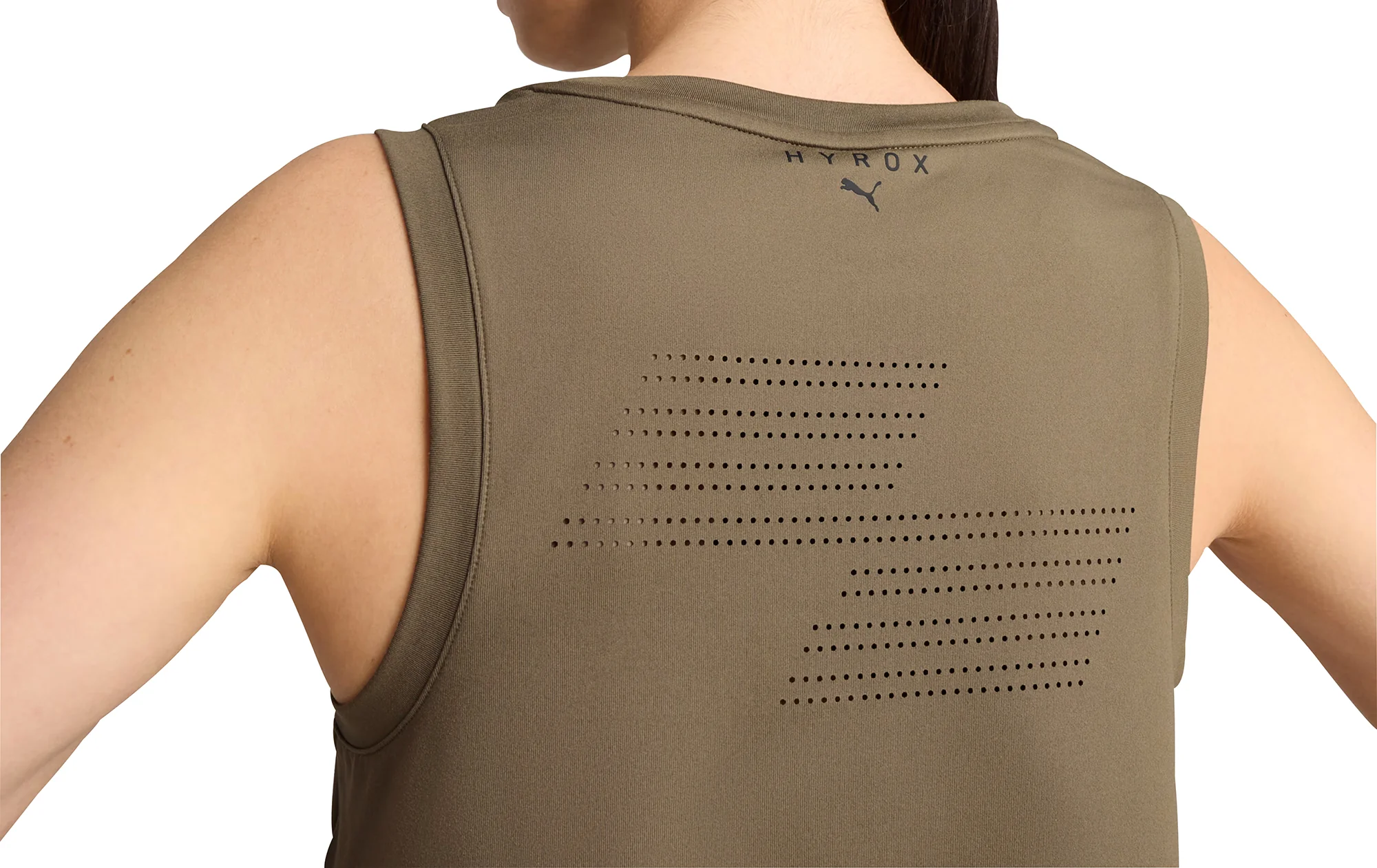 Puma X HYROX Cloudspun Womens Training Vest Tank Top - Green - Image 4