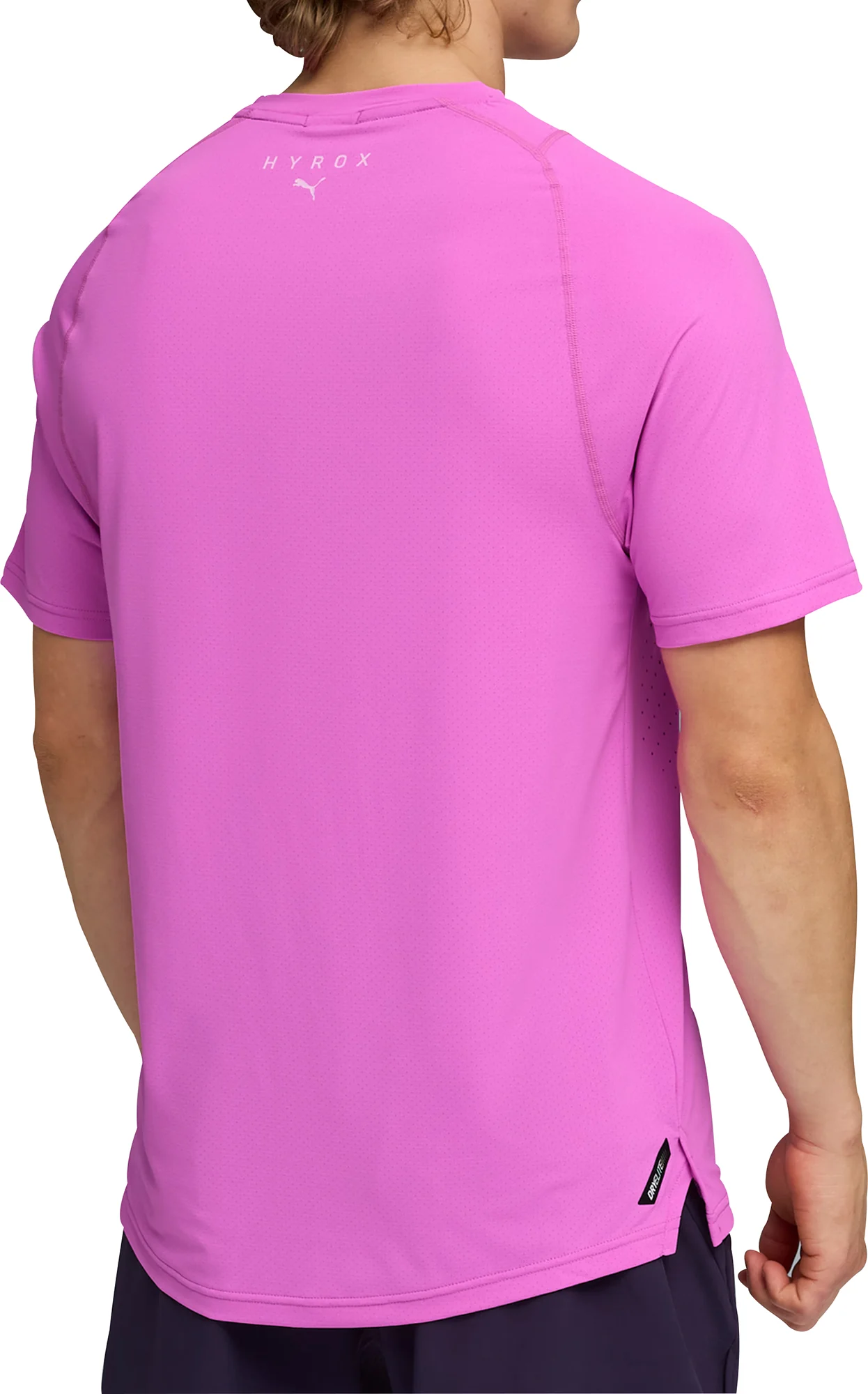 Puma X HYROX Dryelite Short Sleeve Mens Training Top - Pink - Image 2