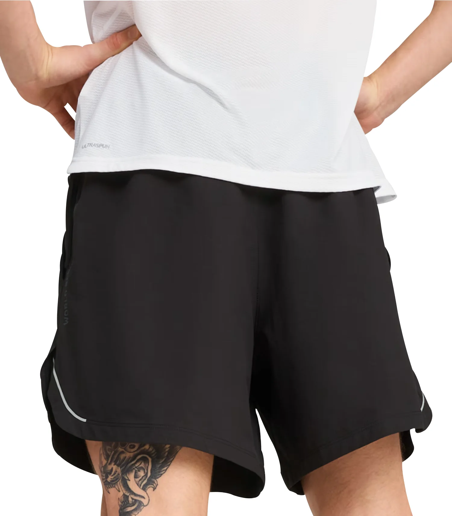 Puma X HYROX Ultraweave 6 Inch Mens Training Shorts - Black - Image 2