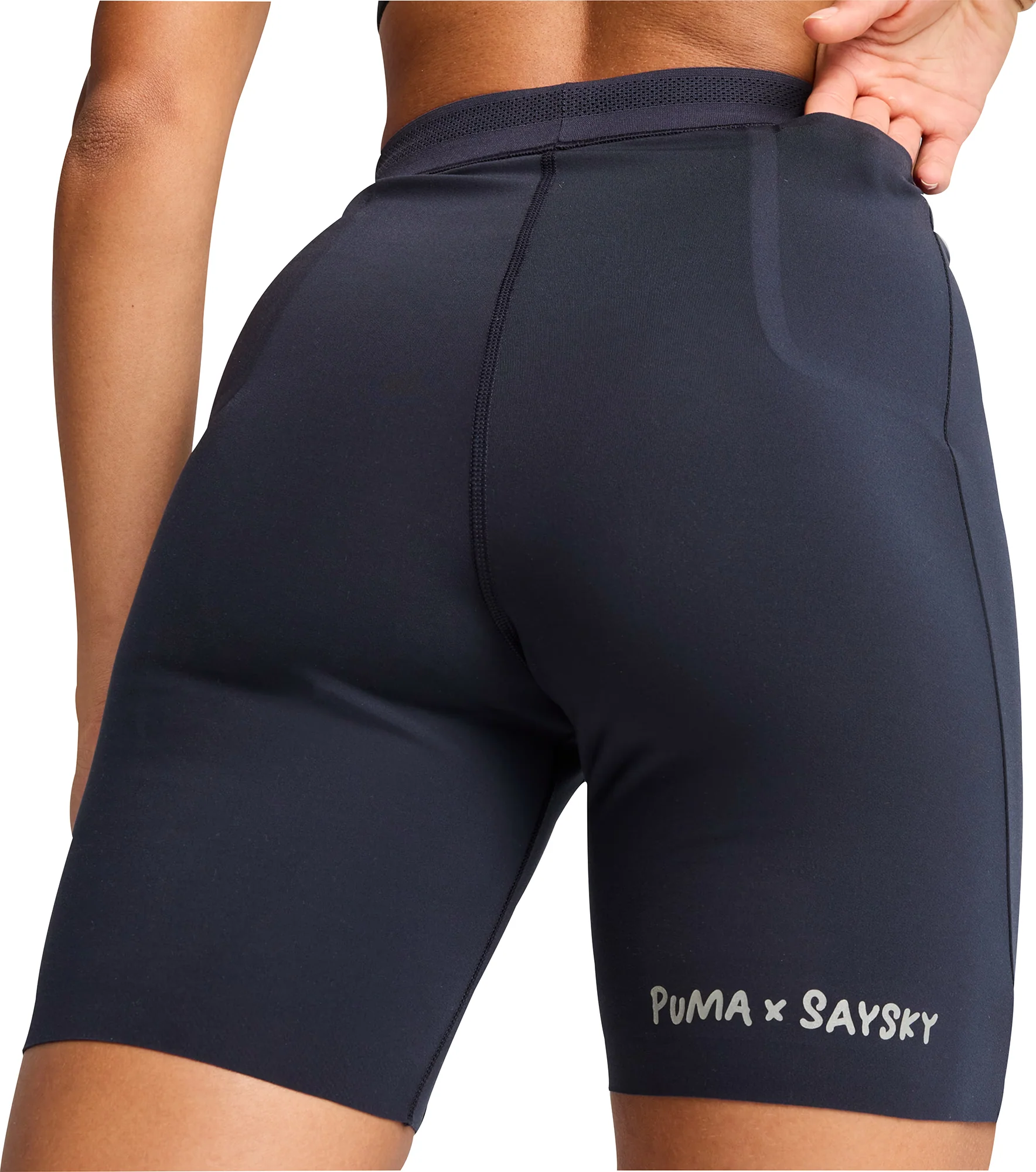 Puma X SAYSKY 7 Inch Womens Short Running Tights - Blue - Image 2