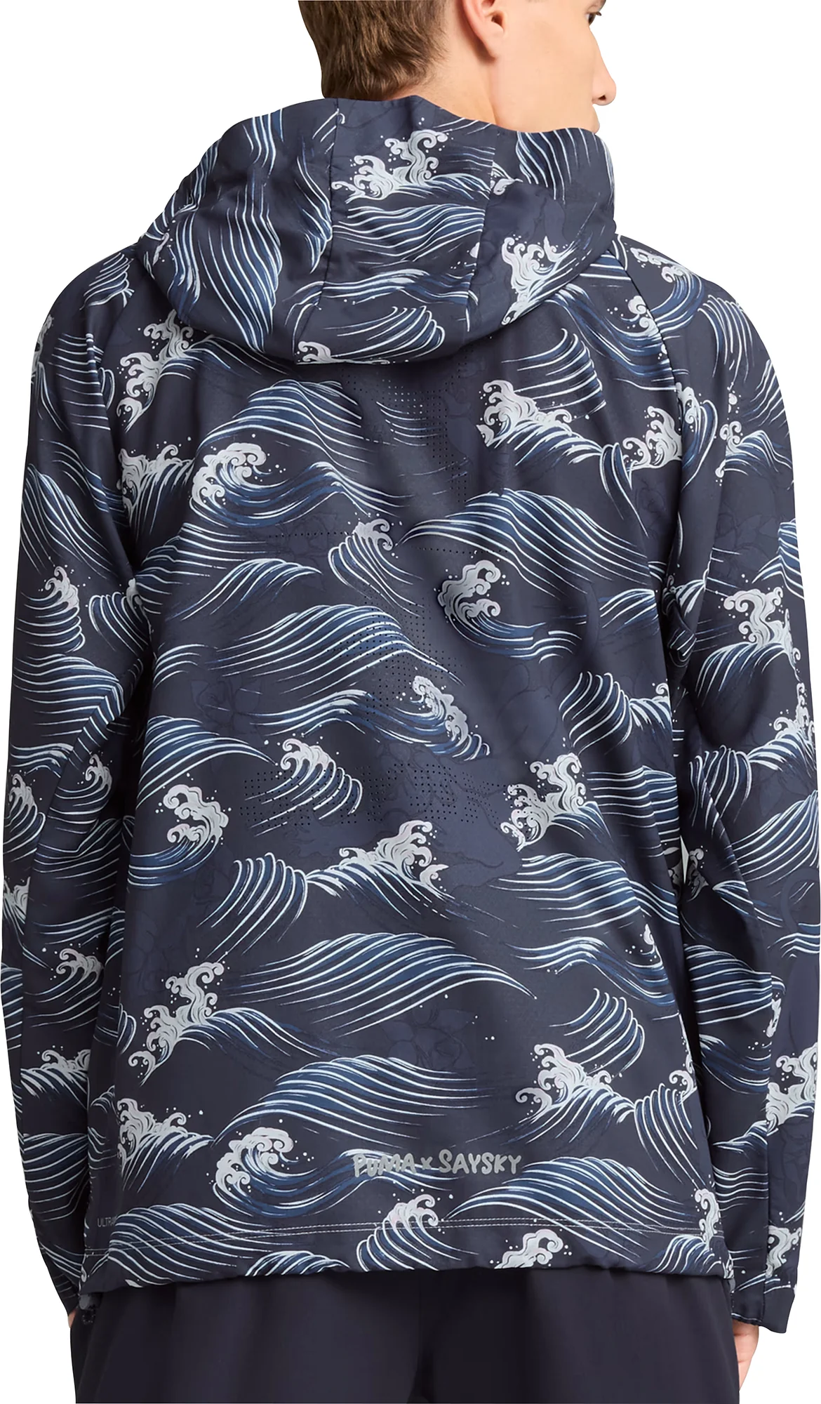 Puma X SAYSKY Graphic Mens Running Jacket - Blue - Image 2