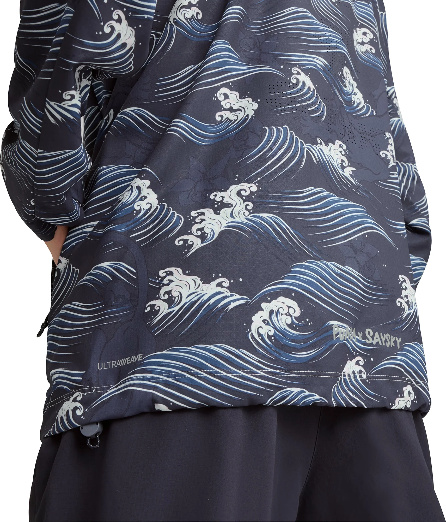 Puma X SAYSKY Graphic Mens Running Jacket - Blue - Image 5