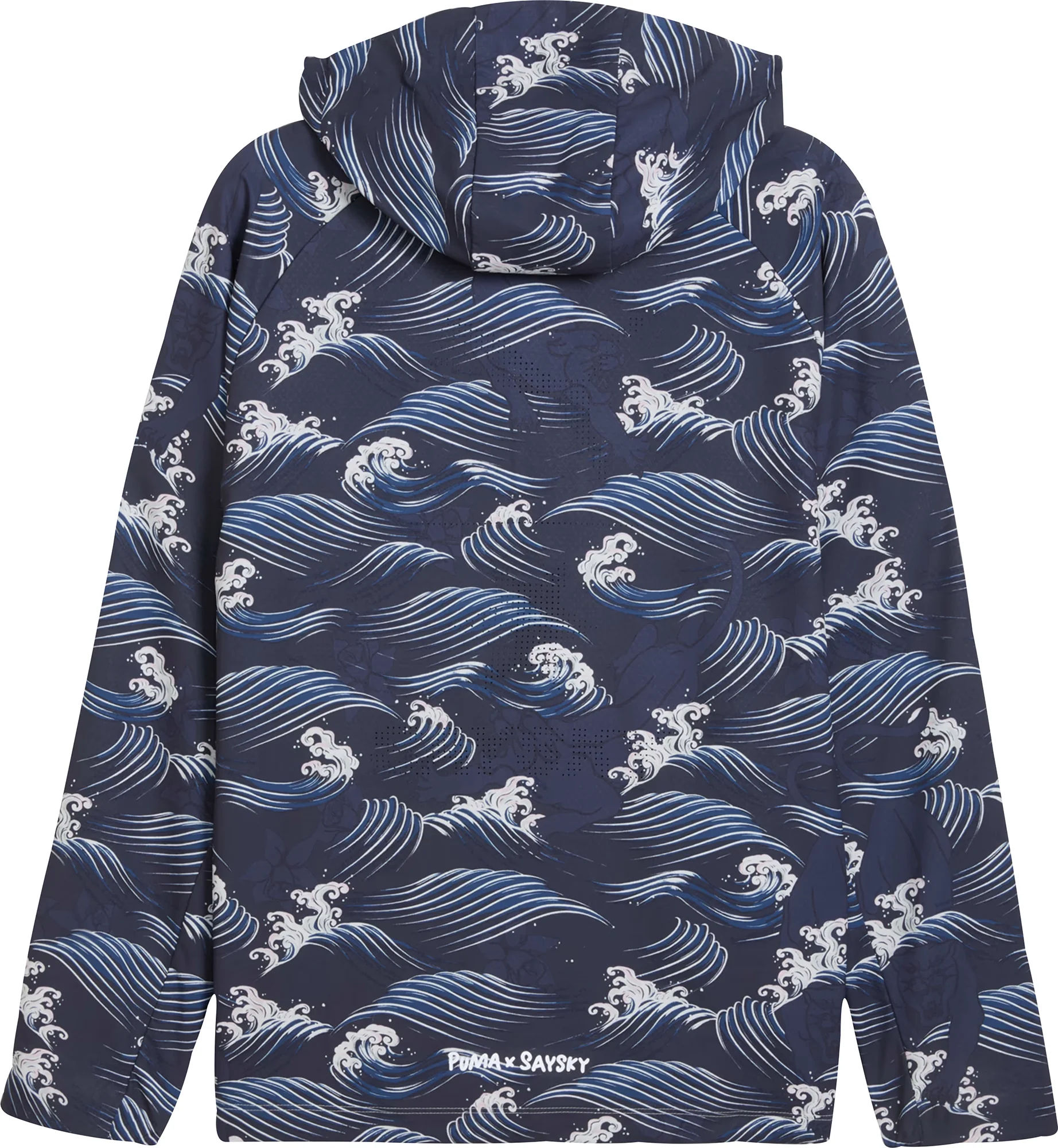 Puma X SAYSKY Graphic Mens Running Jacket - Blue - Image 7