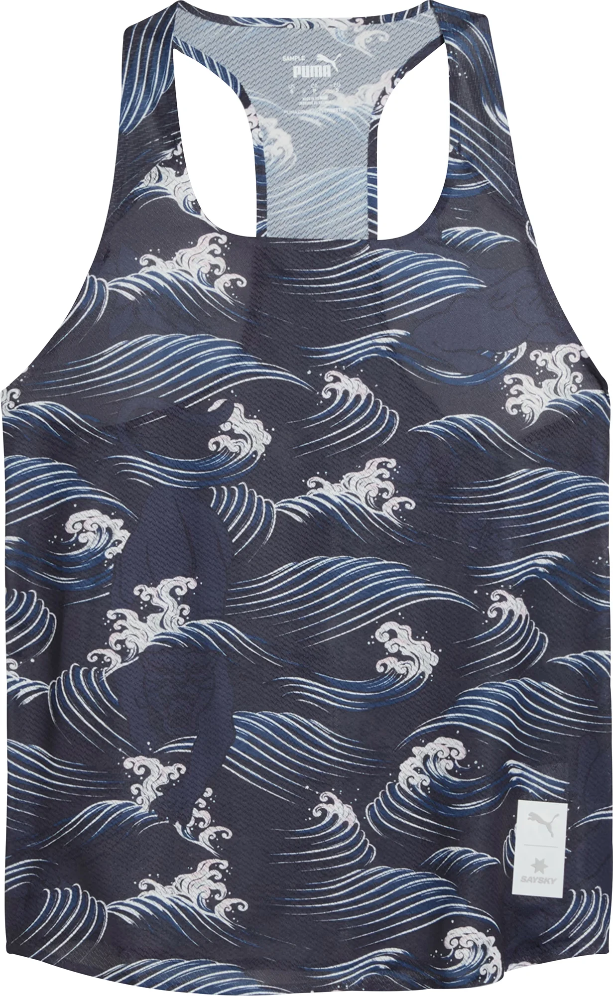 Puma X SAYSKY Womens Vest Tank Top - Blue - Image 4