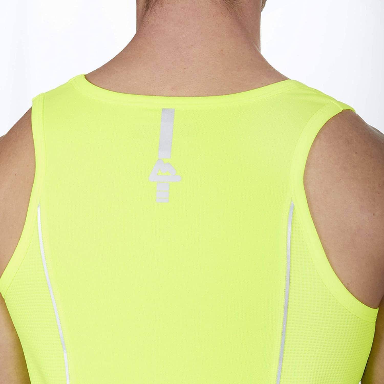 Red Tag Activewear Mens Running Vest - Yellow - Image 4