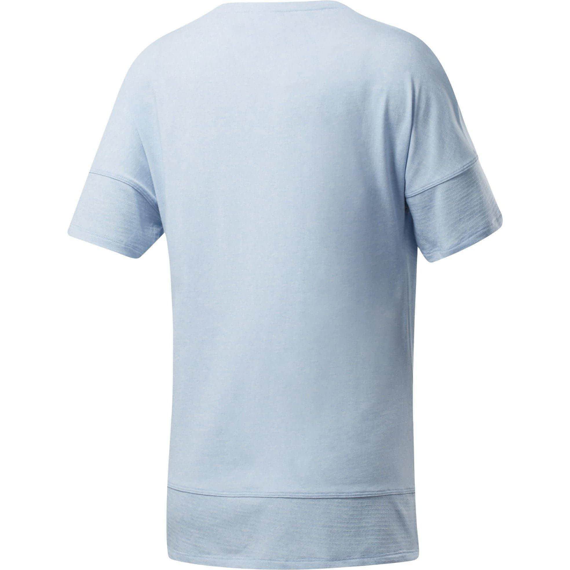 Reebok ActivChill + Cotton Short Sleeve Womens Training Top - Blue - Image 7