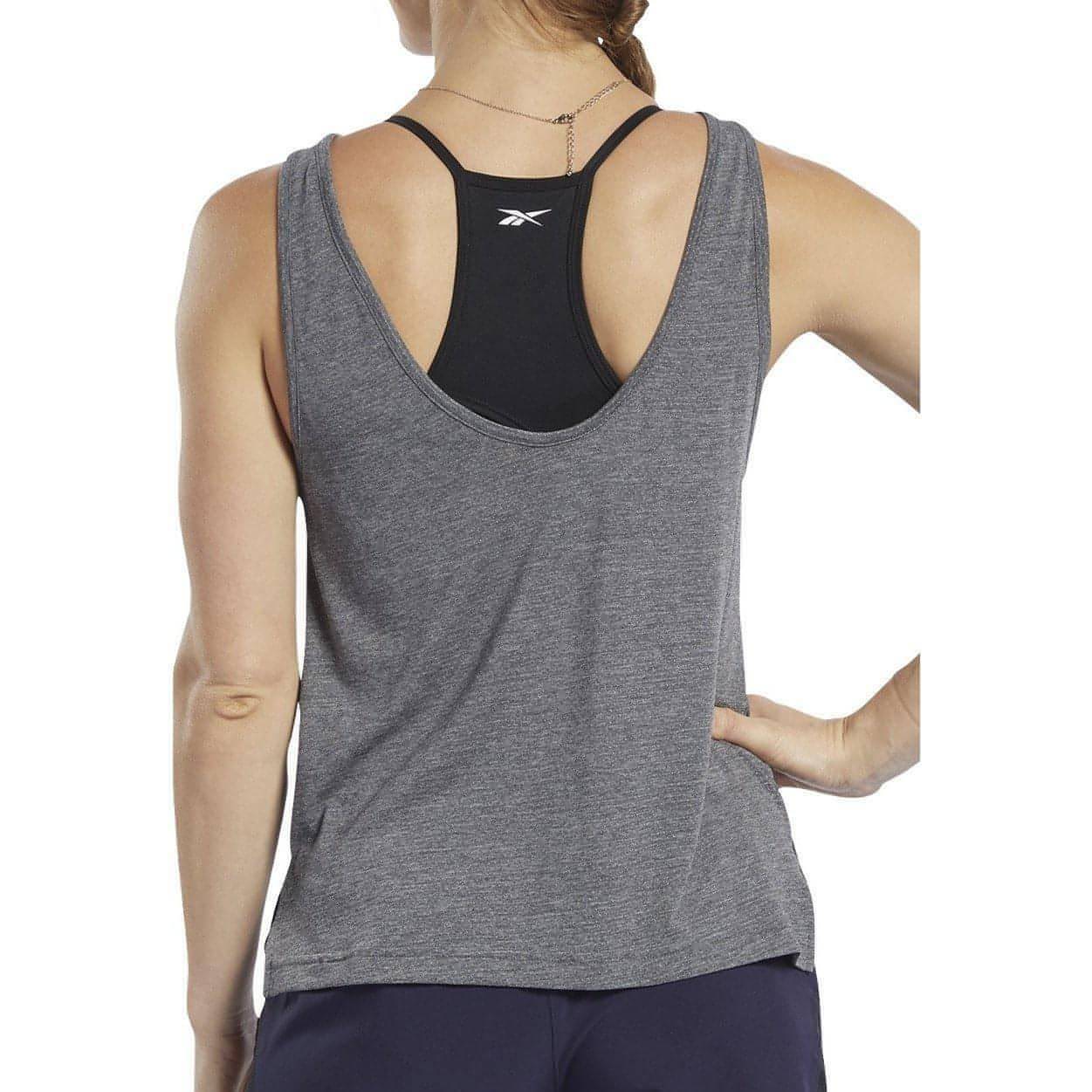 Reebok ActivChill + Cotton Womens Training Vest Tank Top - Grey - Image 2