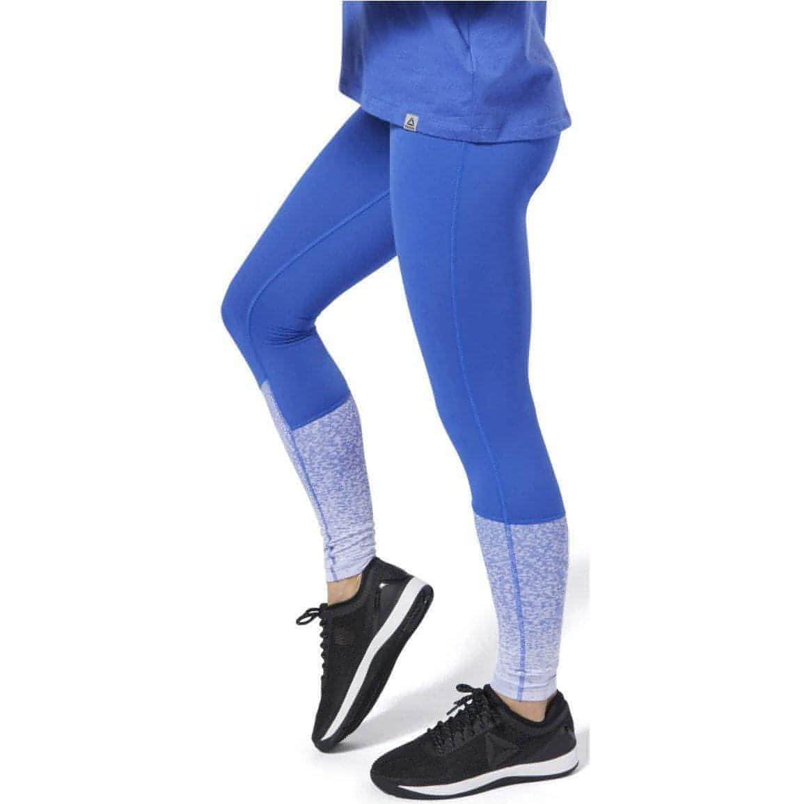 Reebok Crossfit Lux Fade Womens Long Training Tights - Blue - Image 3