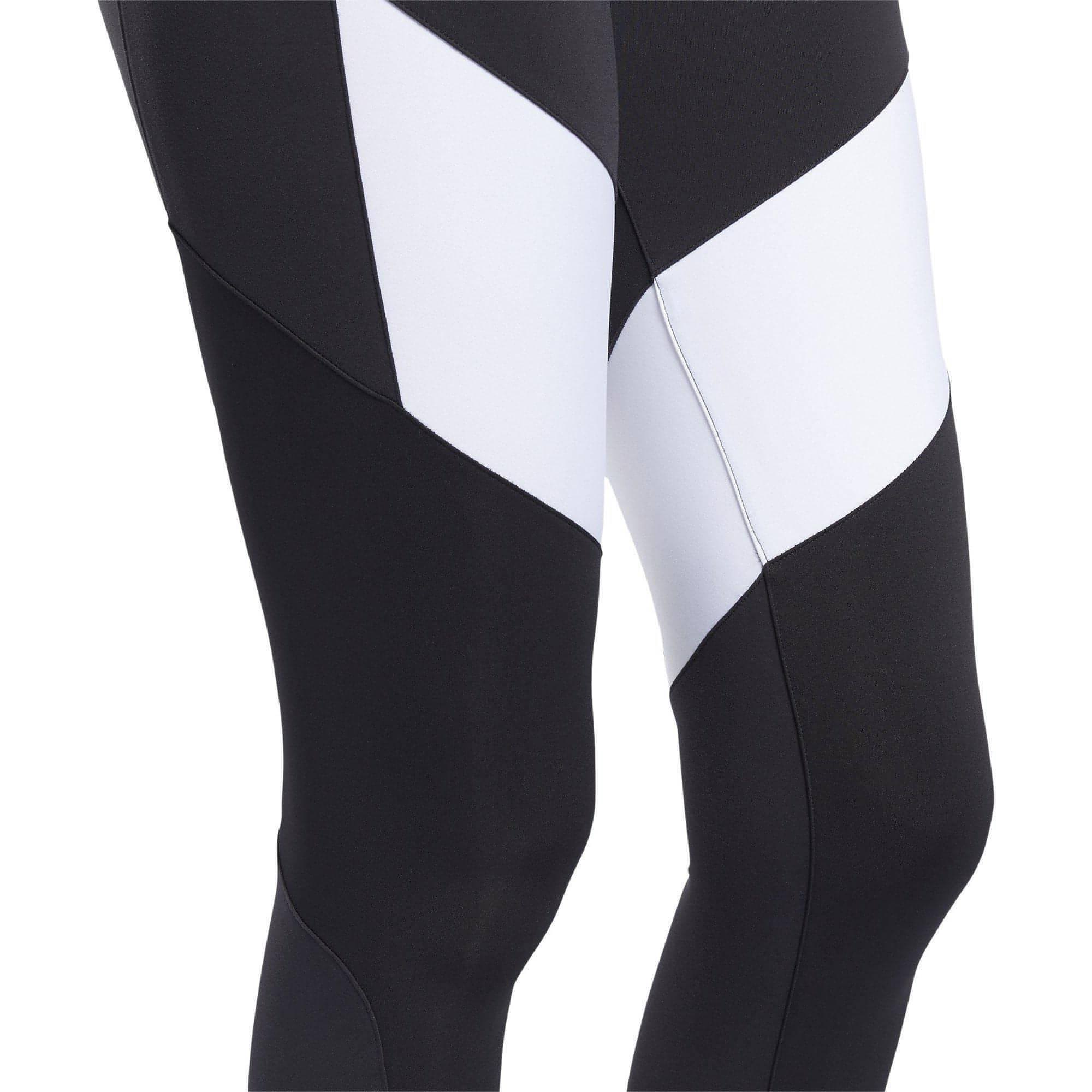 Reebok Lux 2.0 Mid Rise Womens Long Training Tights - Black - Image 6