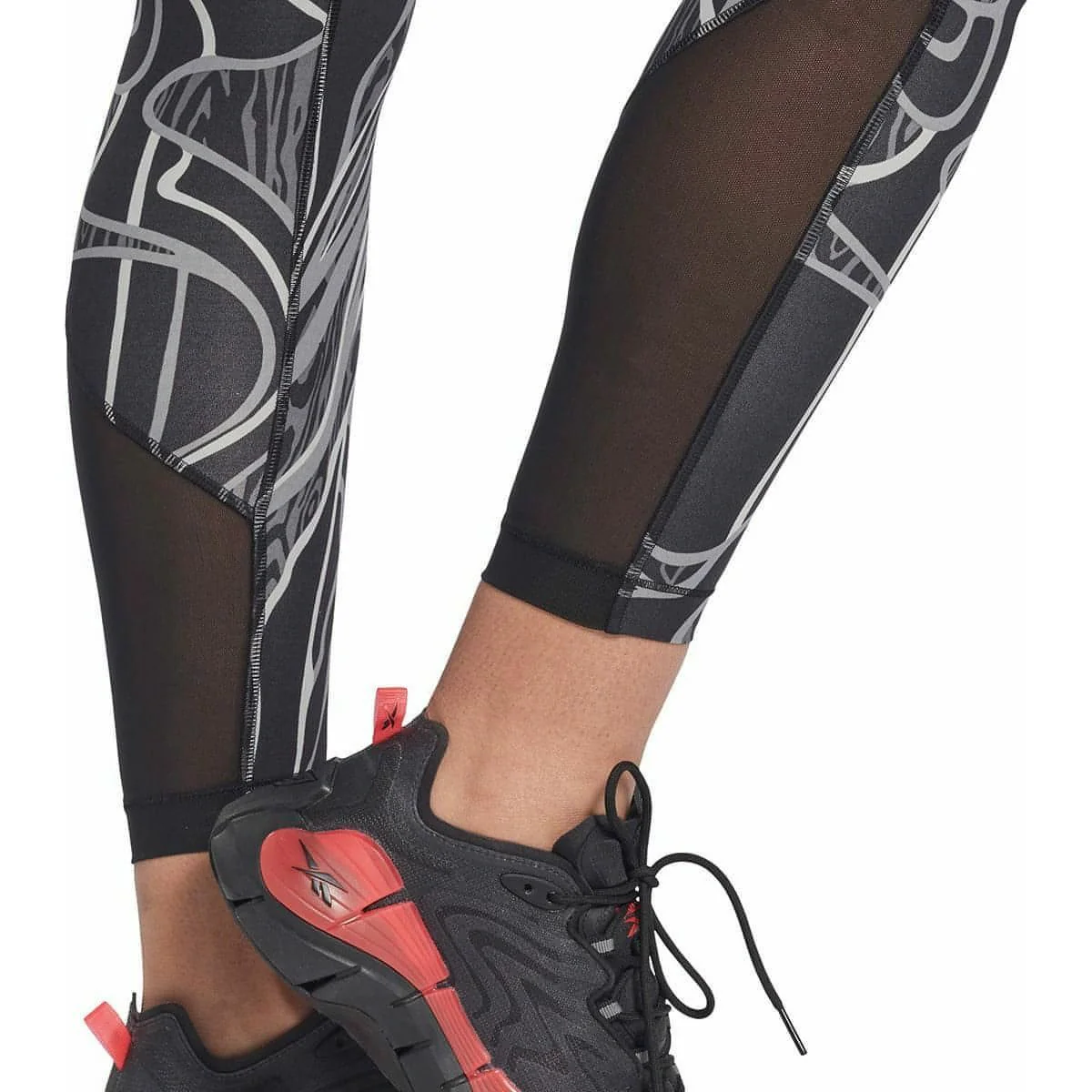 Reebok Lux Perform Mid Rise Womens Long Training Tights - Image 3