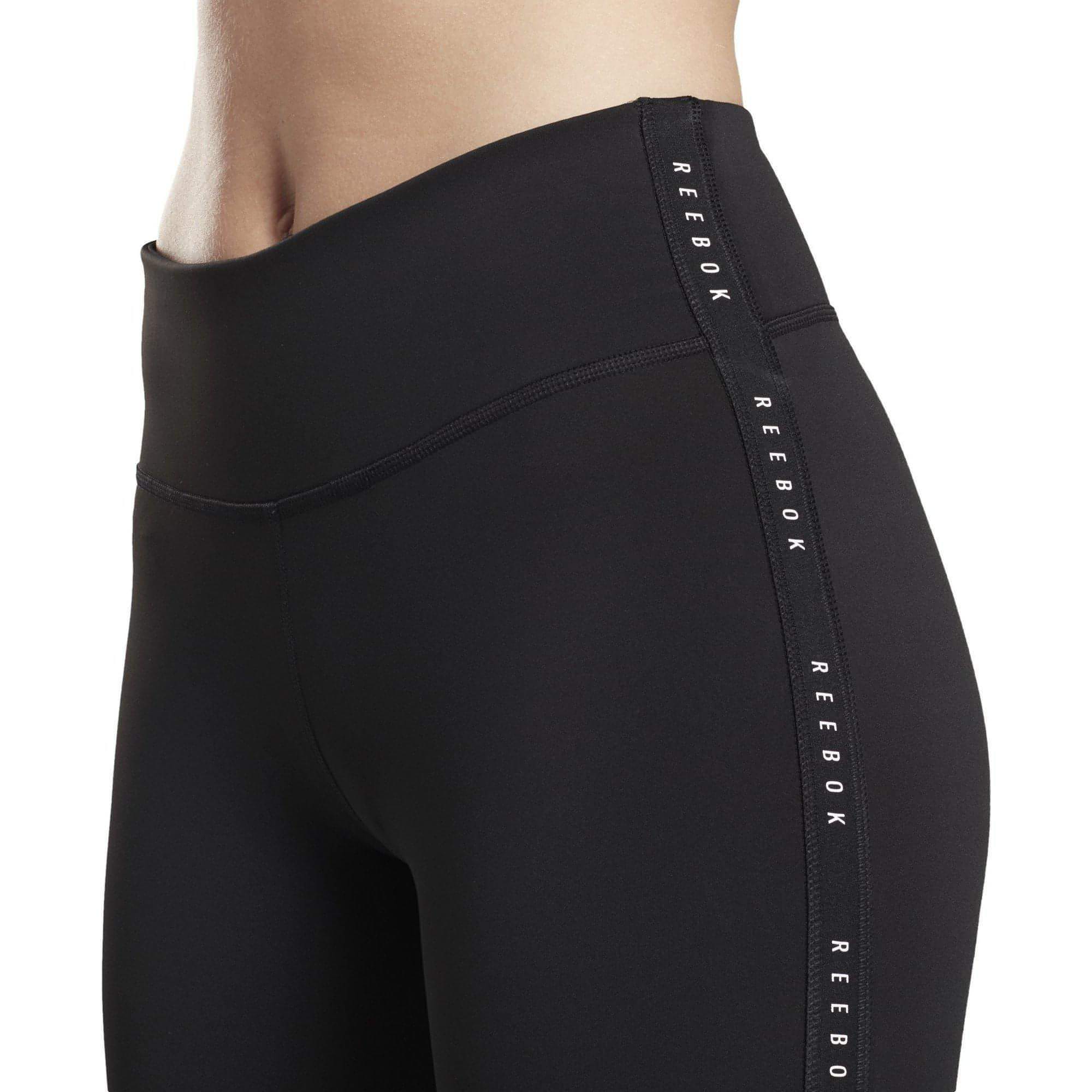 Reebok Studio Lux 2.0 High Rise Womens 7/8 Training Tights - Black - Image 3