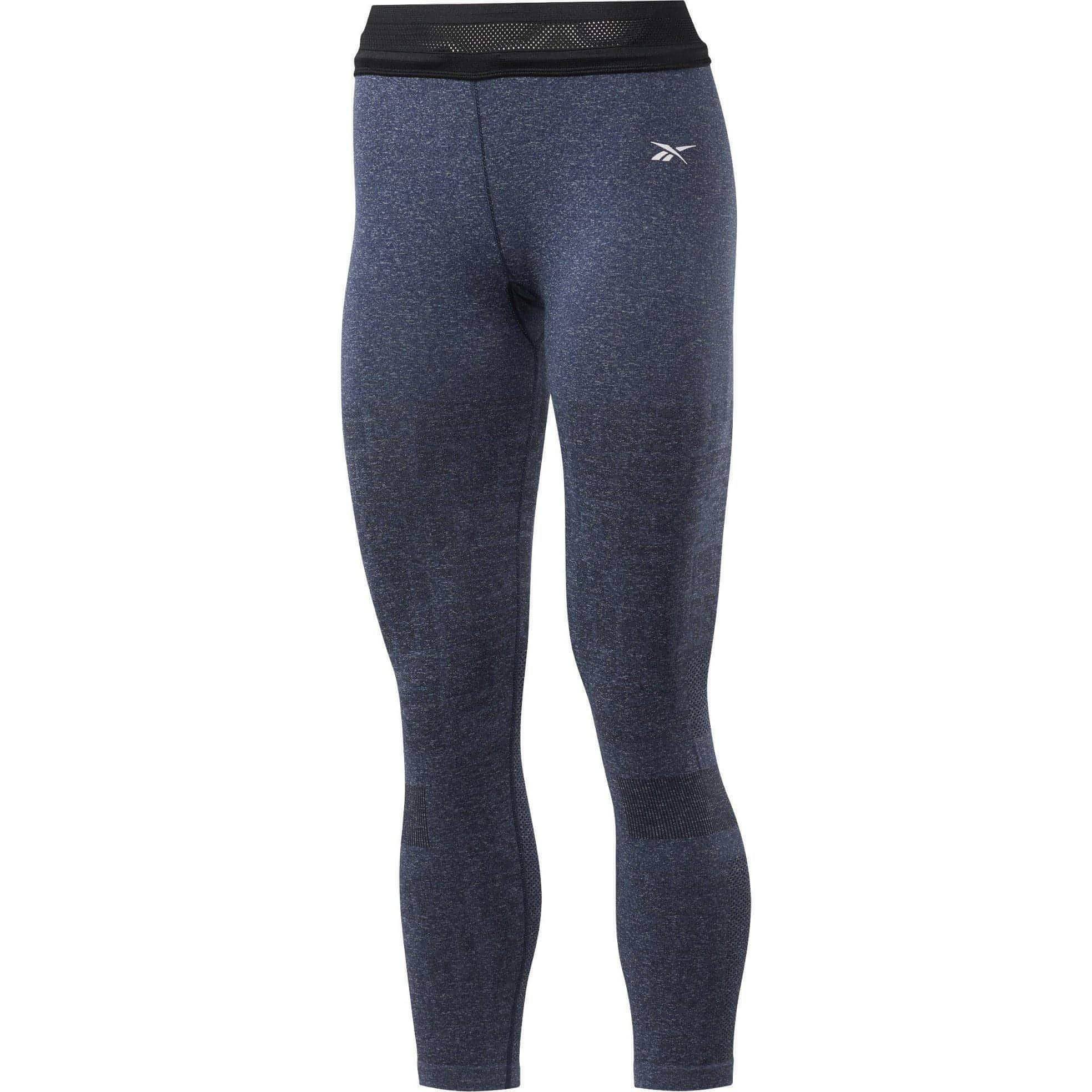 Reebok United By Fitness MYOKNIT Seamless Womens 7/8 Training Tights - Navy - Image 5