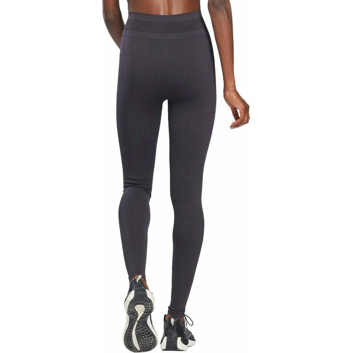 Reebok United By Fitness MYOKNIT Womens Long Training Tights - Black - Image 2