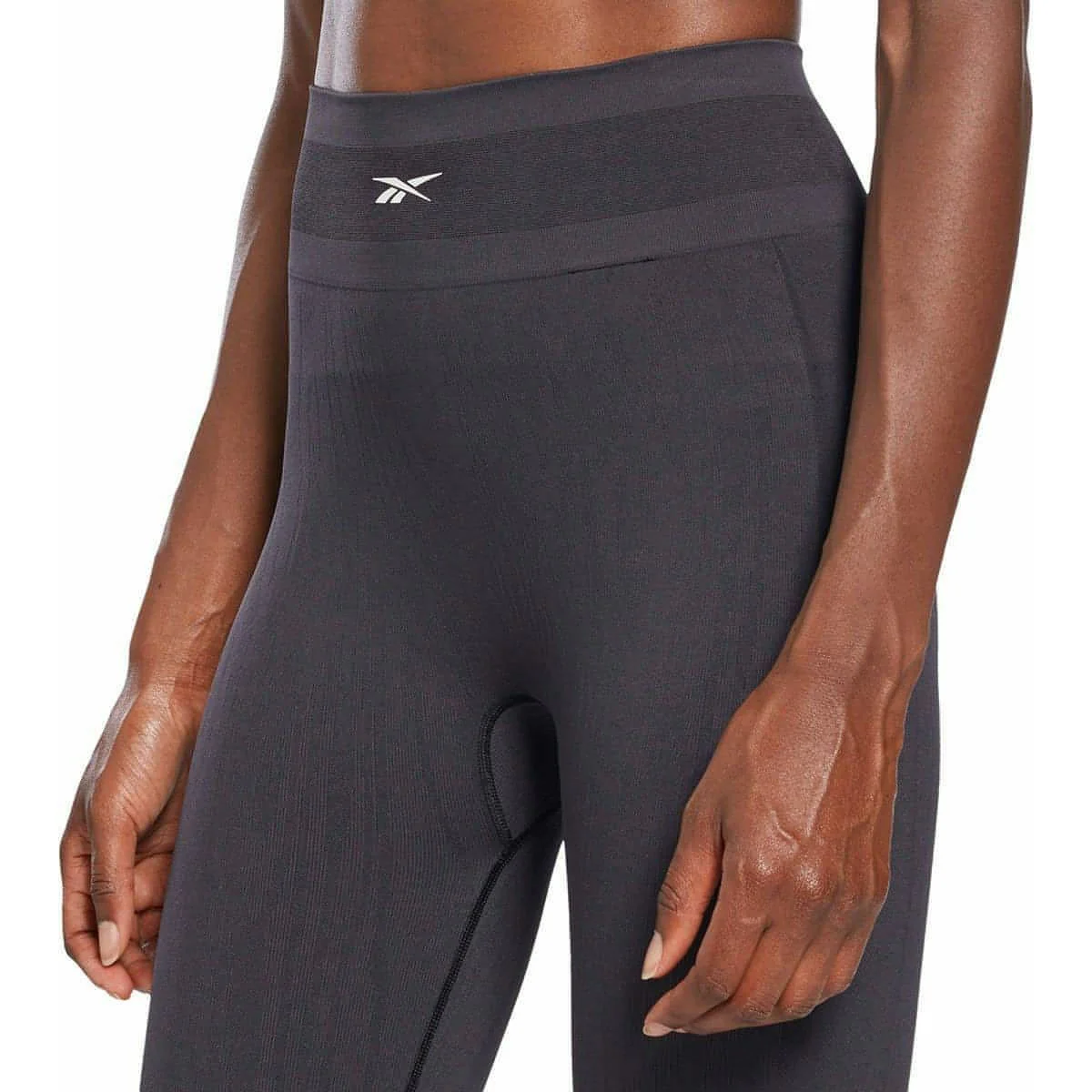 Reebok United By Fitness MYOKNIT Womens Long Training Tights - Black - Image 3