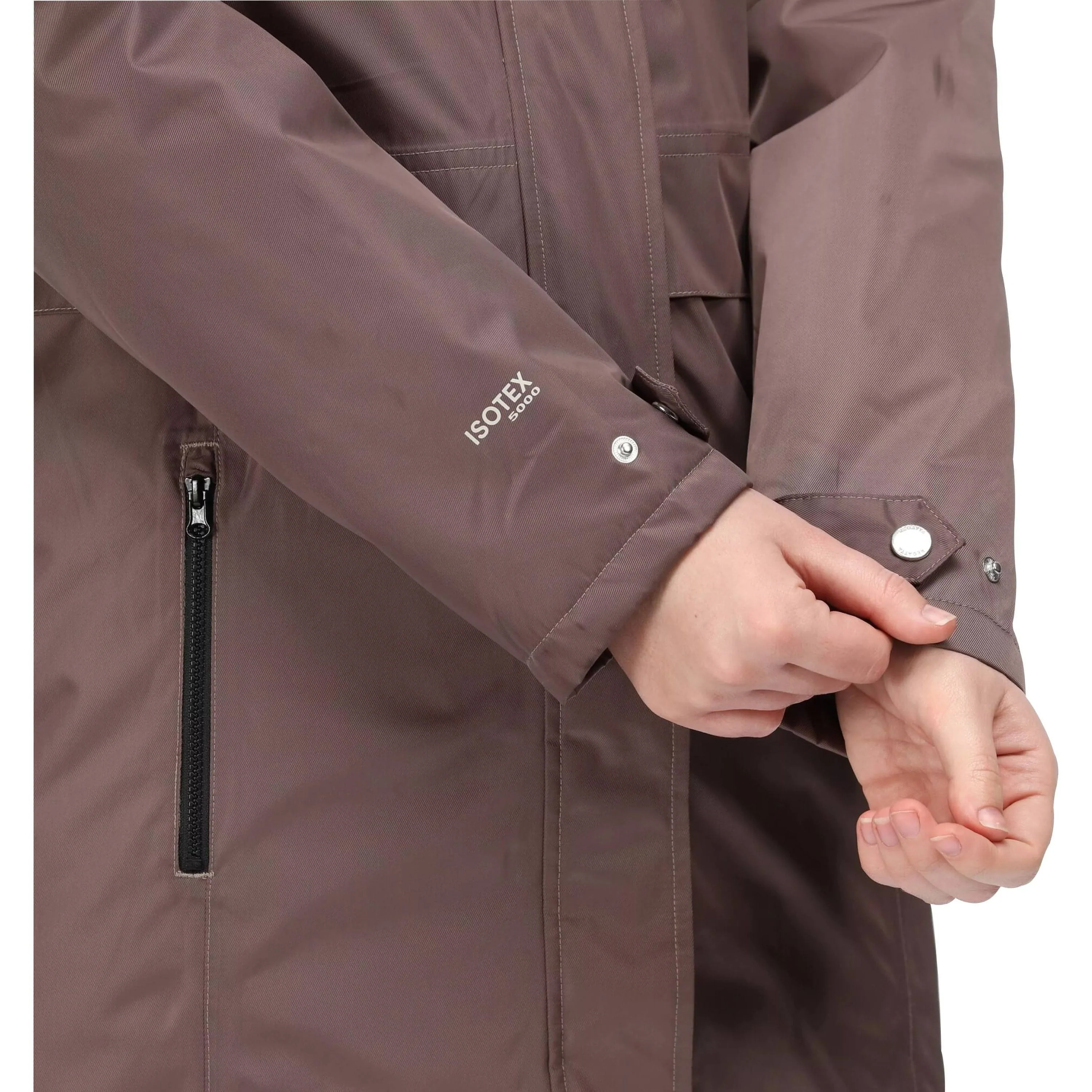 Regatta Lexis Waterproof Insulated Womens Parka Jacket - Brown - Image 5