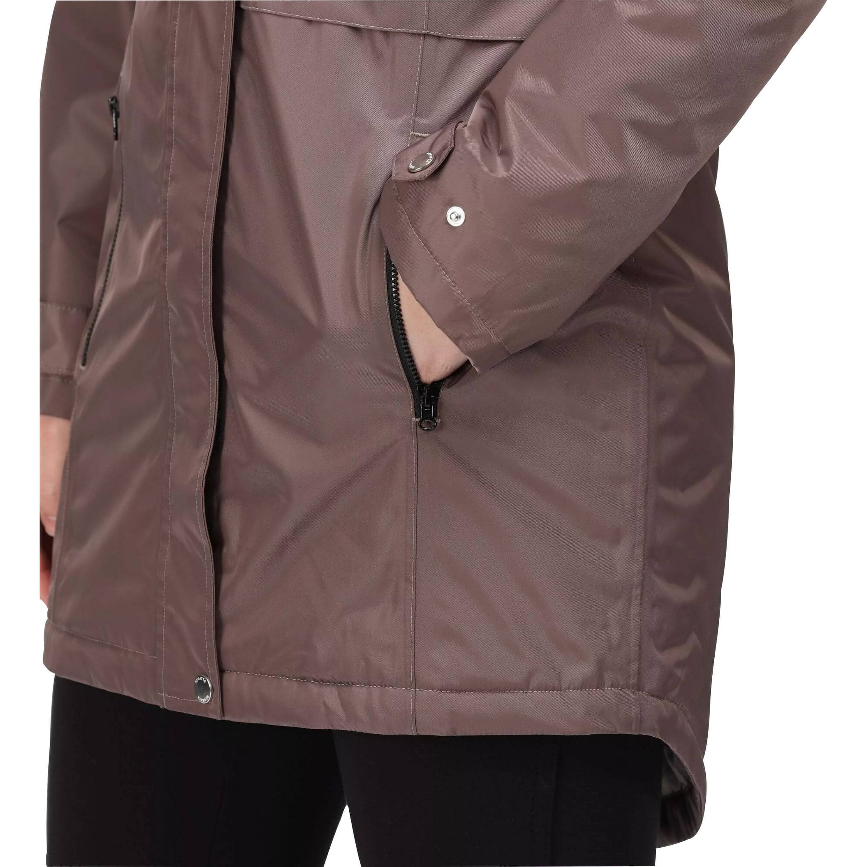 Regatta Lexis Waterproof Insulated Womens Parka Jacket - Brown - Image 6