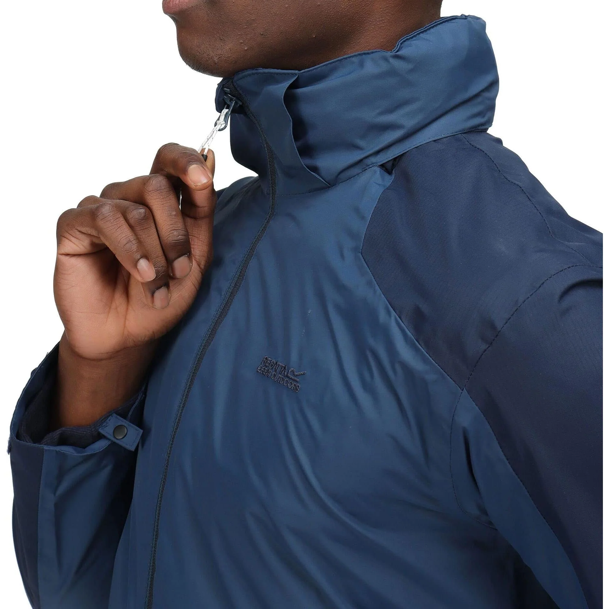 Regatta Telmar IV 3 In 1 Mens Waterproof Jacket - Navy - Image 4