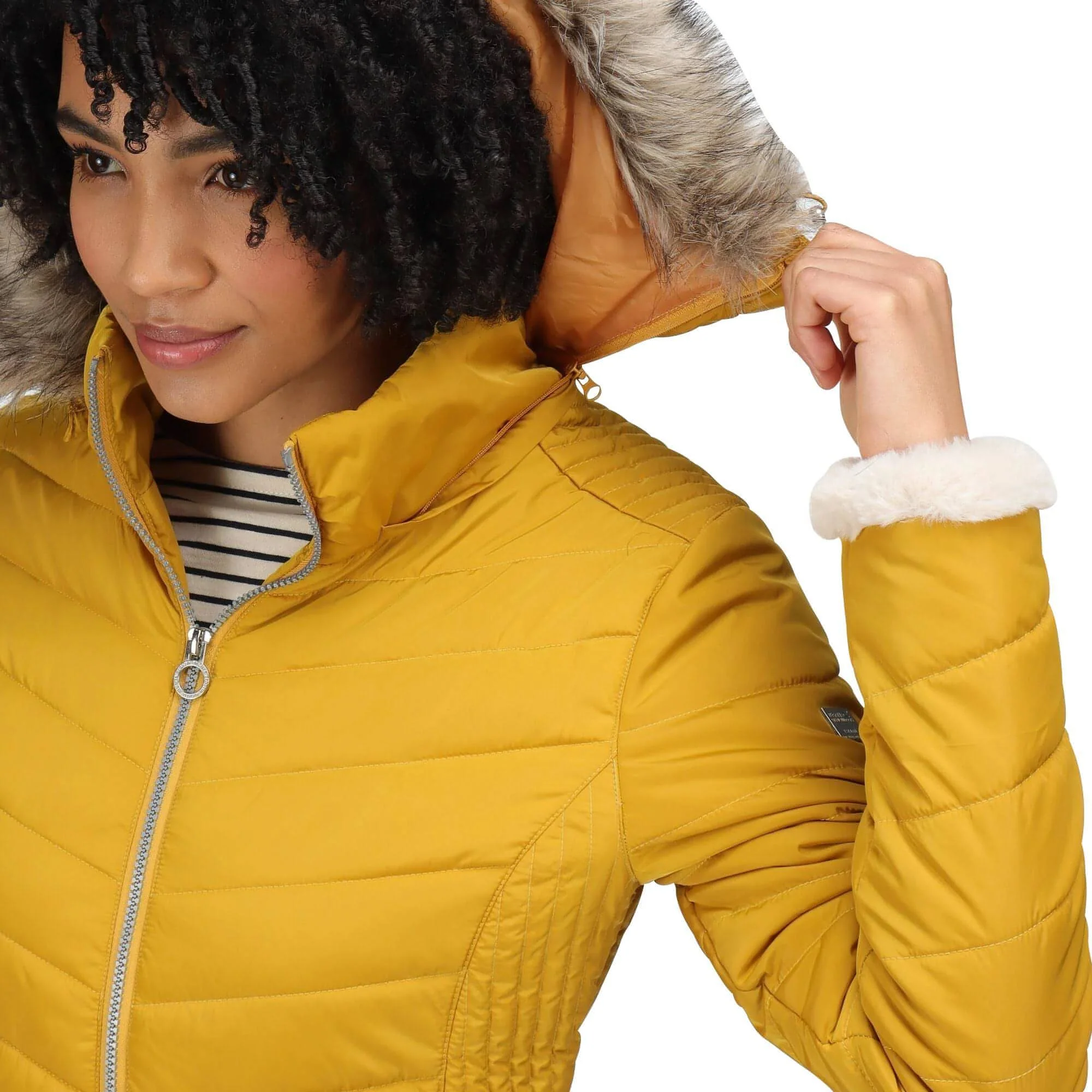 Regatta Winslow Womens Insulated Jacket - Yellow - Image 4
