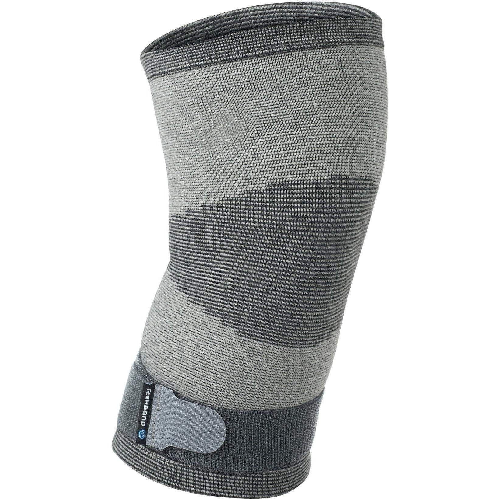 Rehband QD Knitted Sleeve Knee Support - Grey