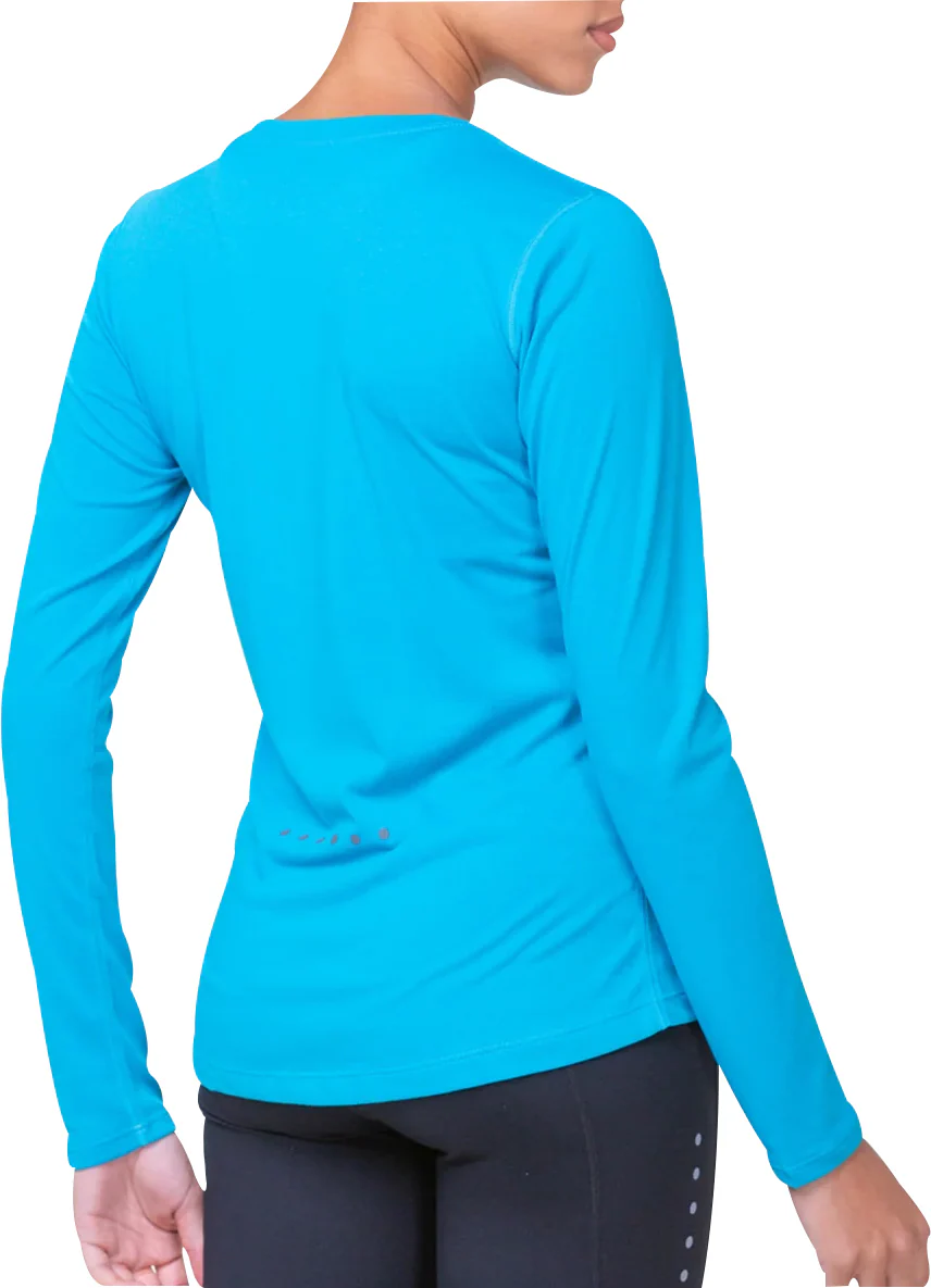 Ronhill Core Long Sleeve Womens Running Top - Blue - Image 2