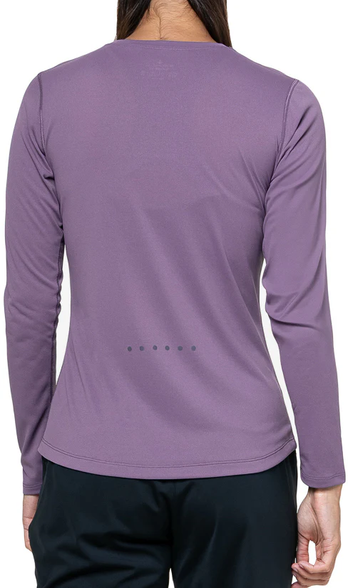 Ronhill Core Long Sleeve Womens Running Top - Purple - Image 2