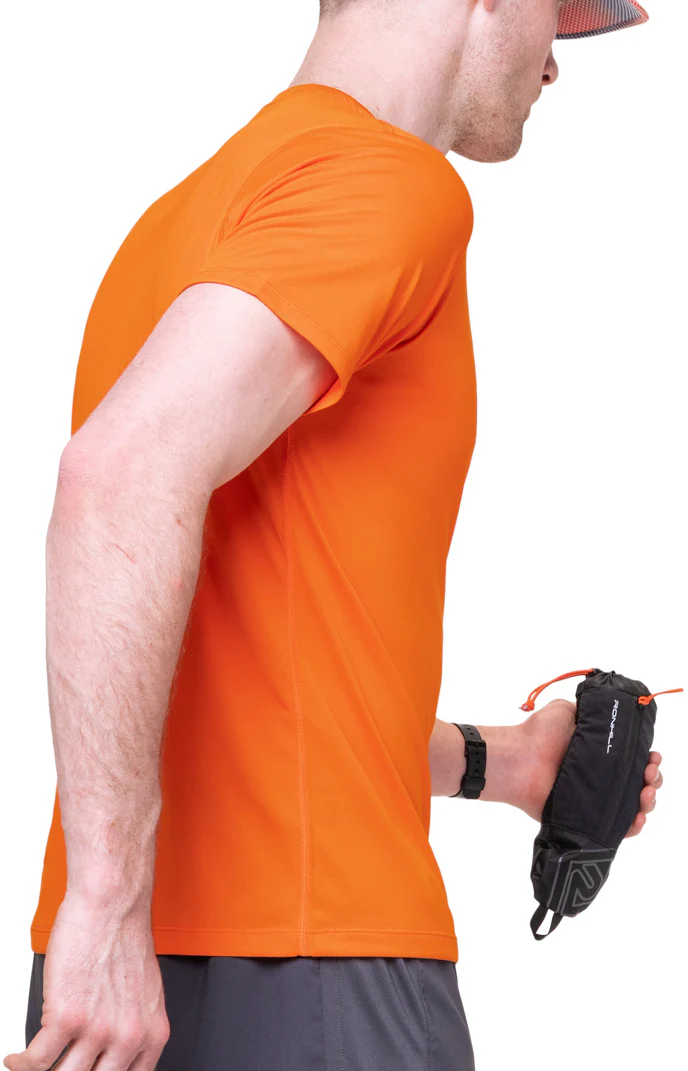 Ronhill Core Short Sleeve Mens Running Top - Orange - Image 3