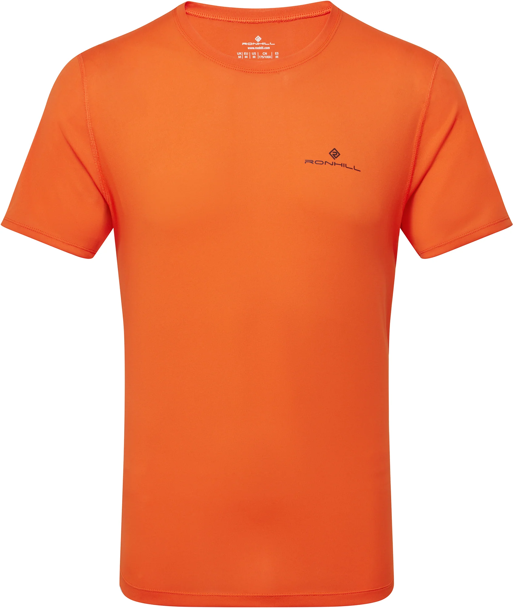 Ronhill Core Short Sleeve Mens Running Top - Orange - Image 4