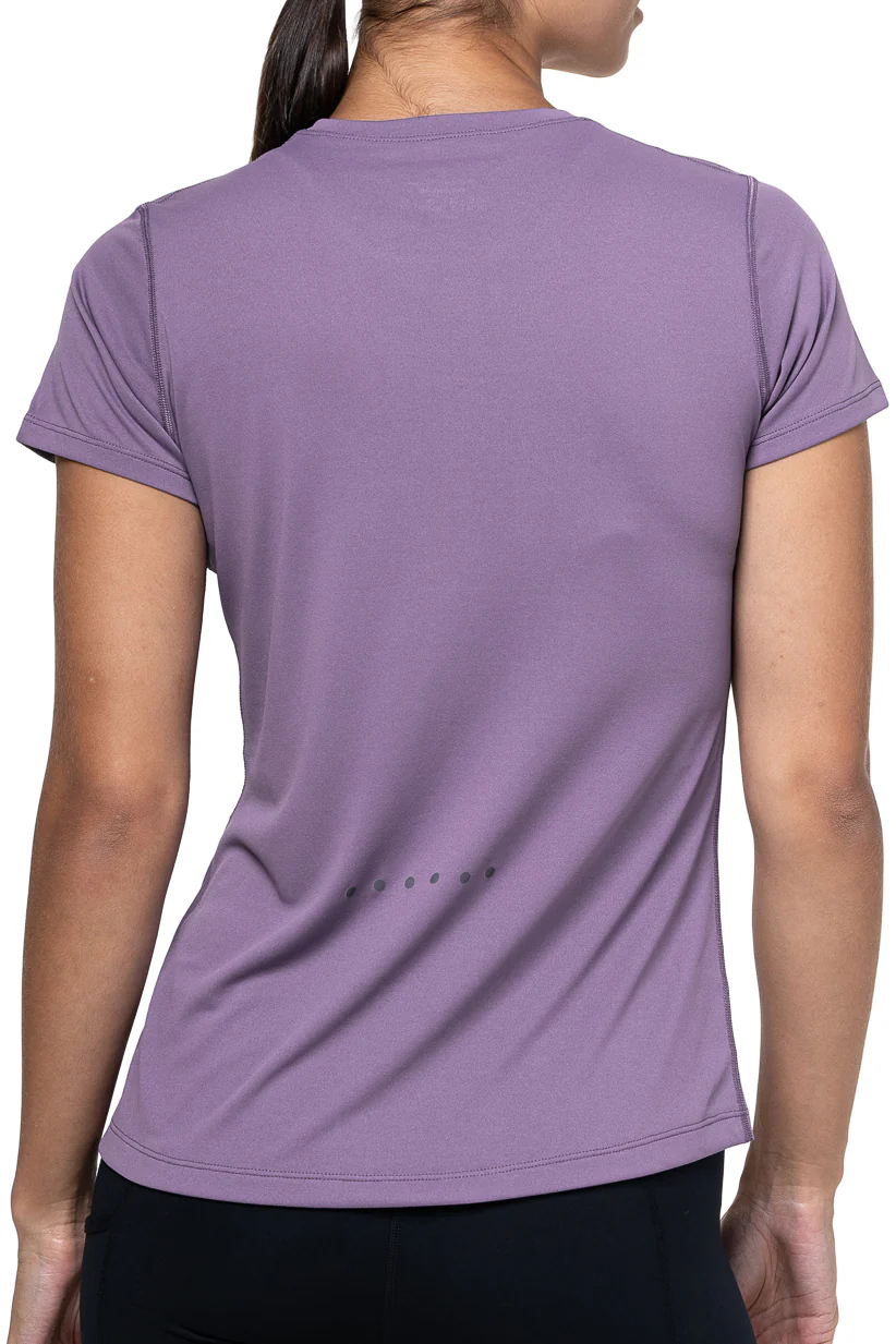 Ronhill Core Short Sleeve Womens Running Top - Purple - Image 2