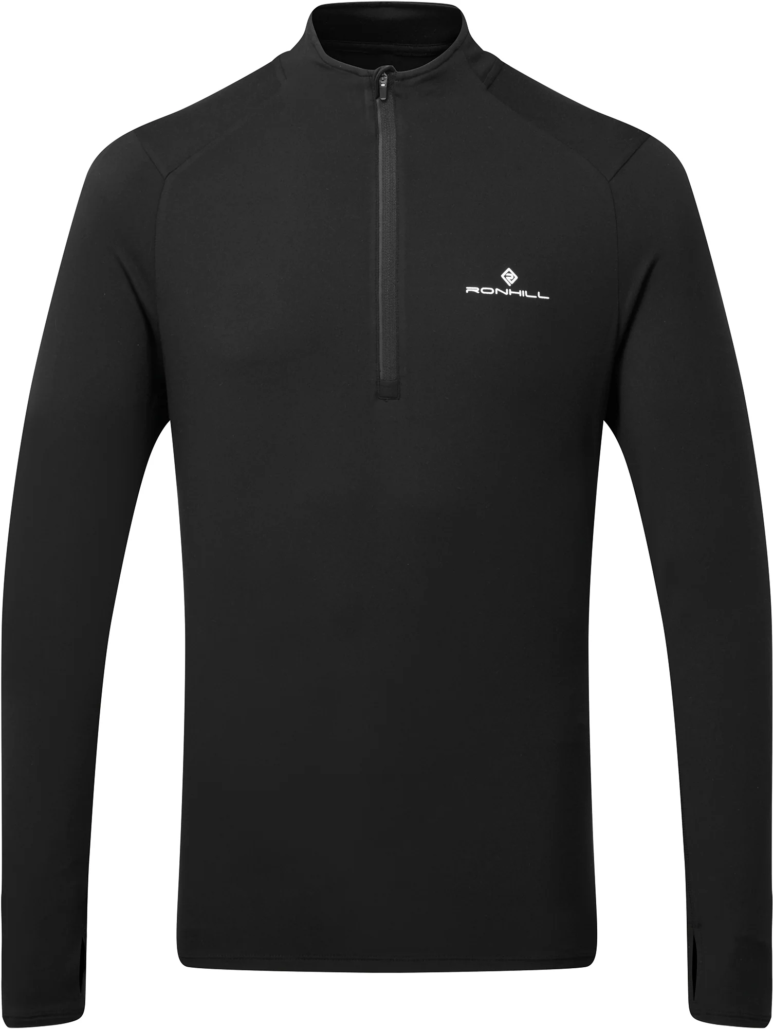 Ronhill Core Thermal Half Zip Long Sleeve Mens Running Top - Black - Image 3