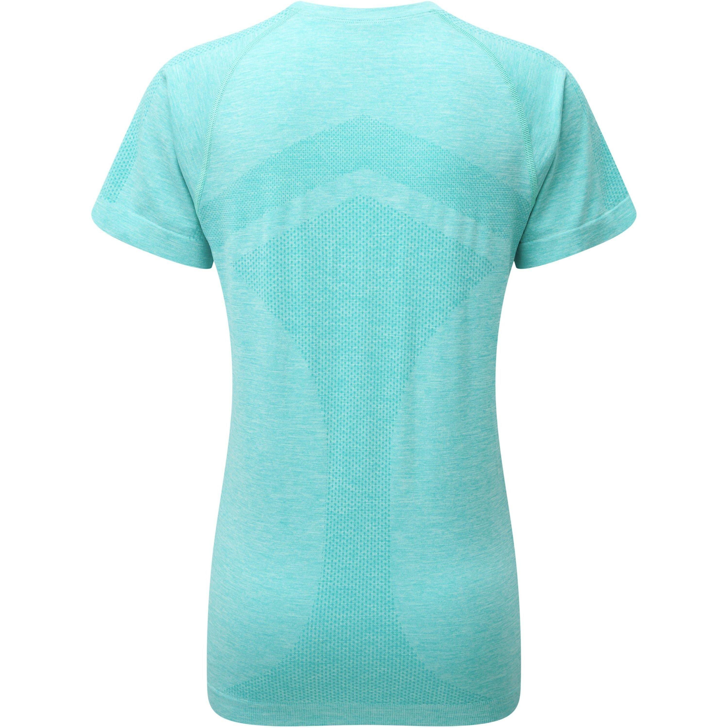Ronhill Infinity Marathon Short Sleeve Womens Running Top - Blue - Image 2