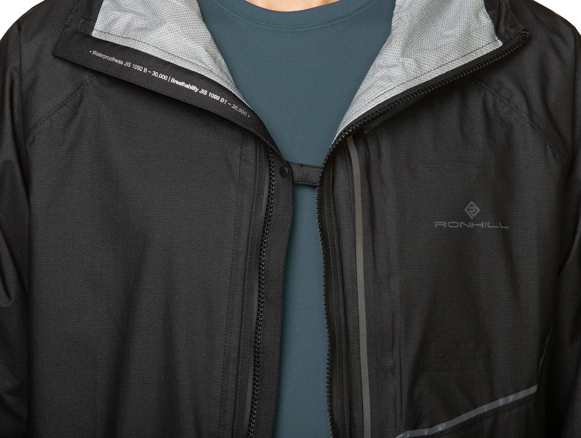 Ronhill Tech Fortify Mens Running Jacket - Black - Image 7