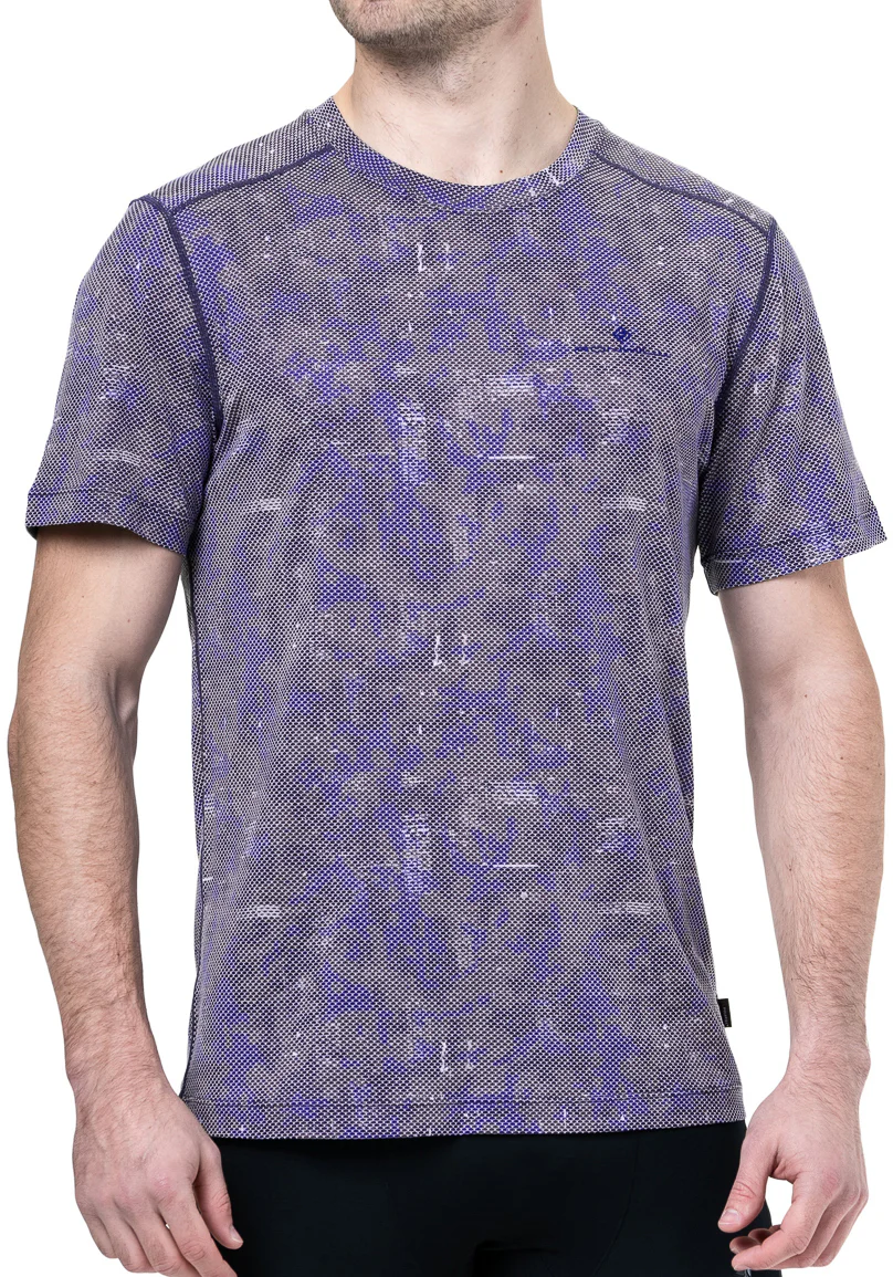 Ronhill Tech Golden Hour Short Sleeve Mens Running Top - Blue