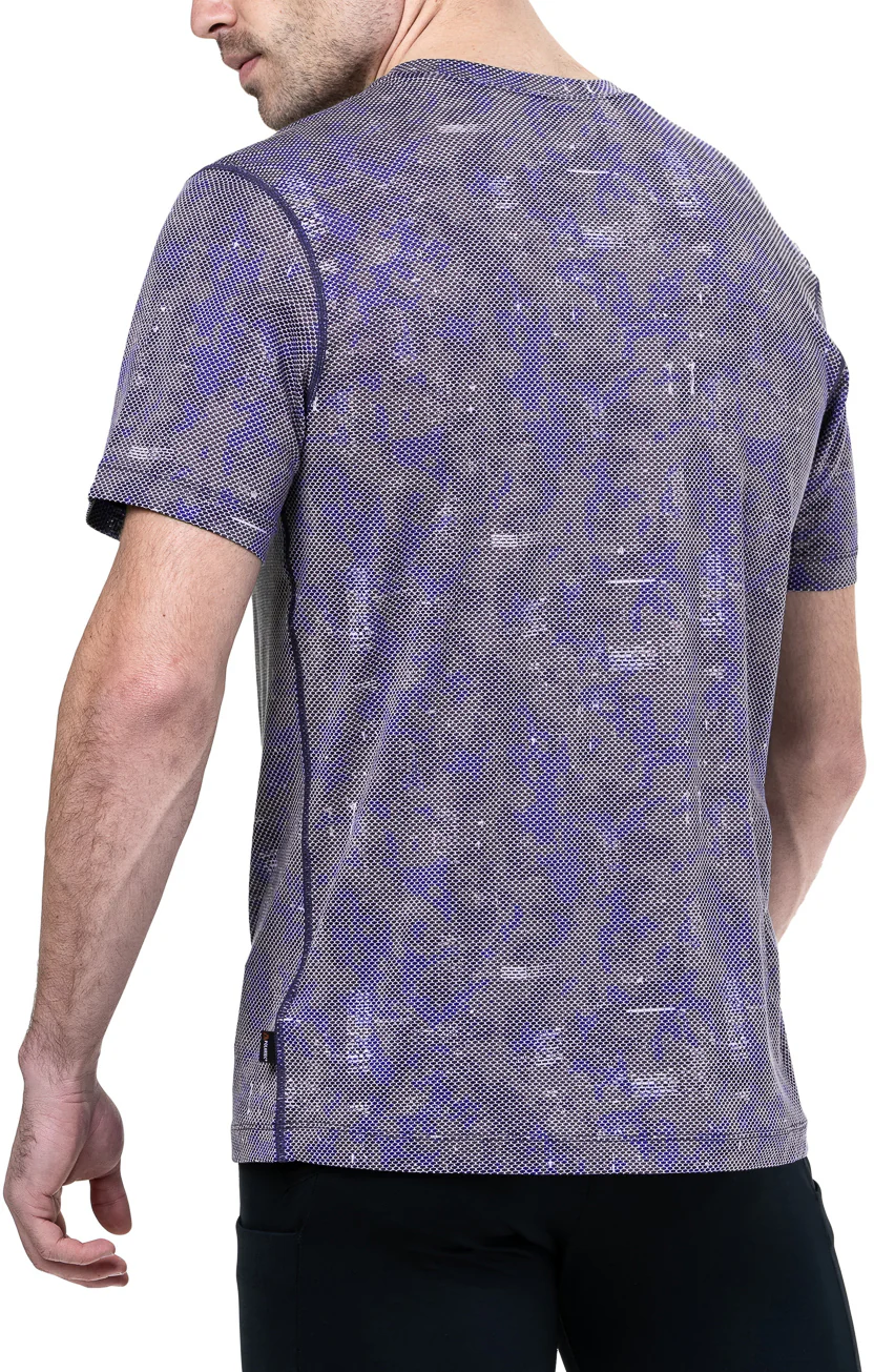 Ronhill Tech Golden Hour Short Sleeve Mens Running Top - Blue - Image 2